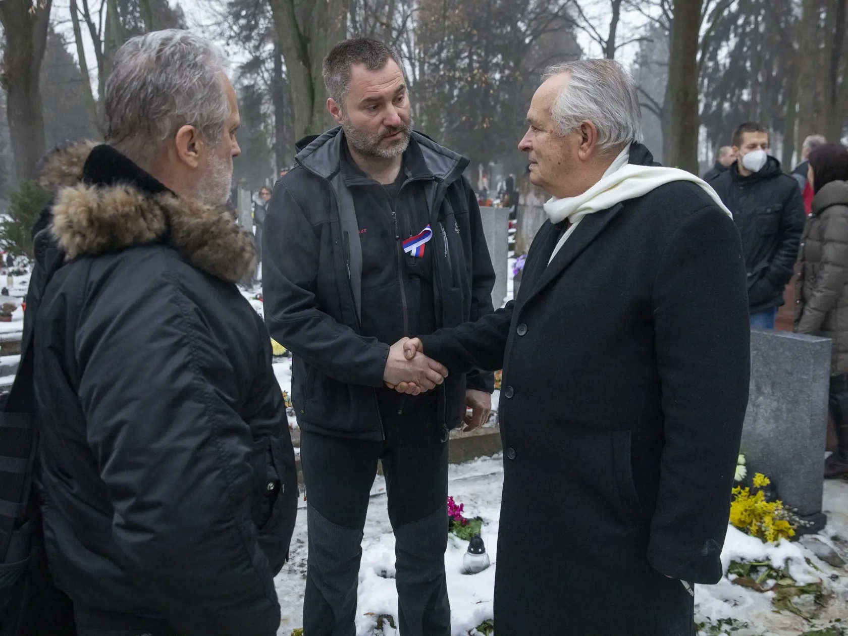Na snímke pietná spomienka na bývalého policajného prezidenta generála Milana Lučanského v Martine.
