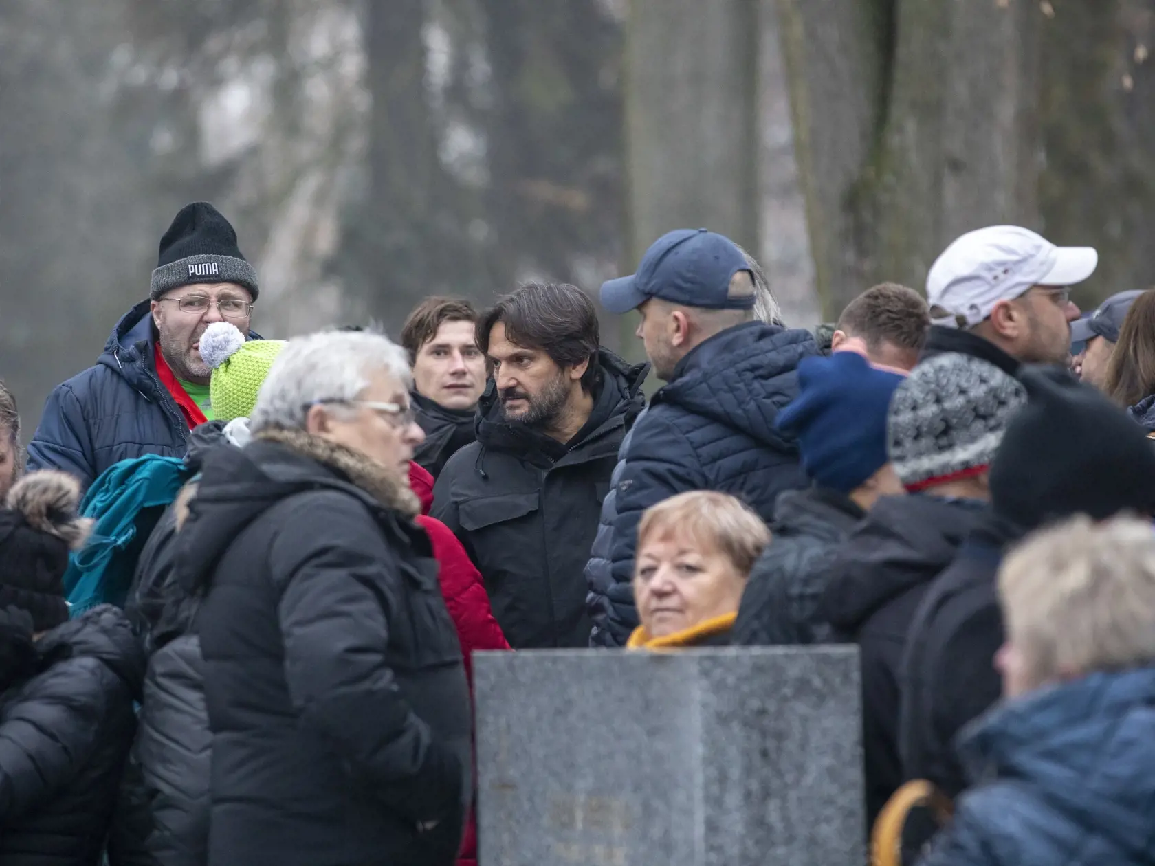 Na snímke pietná spomienka na bývalého policajného prezidenta generála Milana Lučanského v Martine.