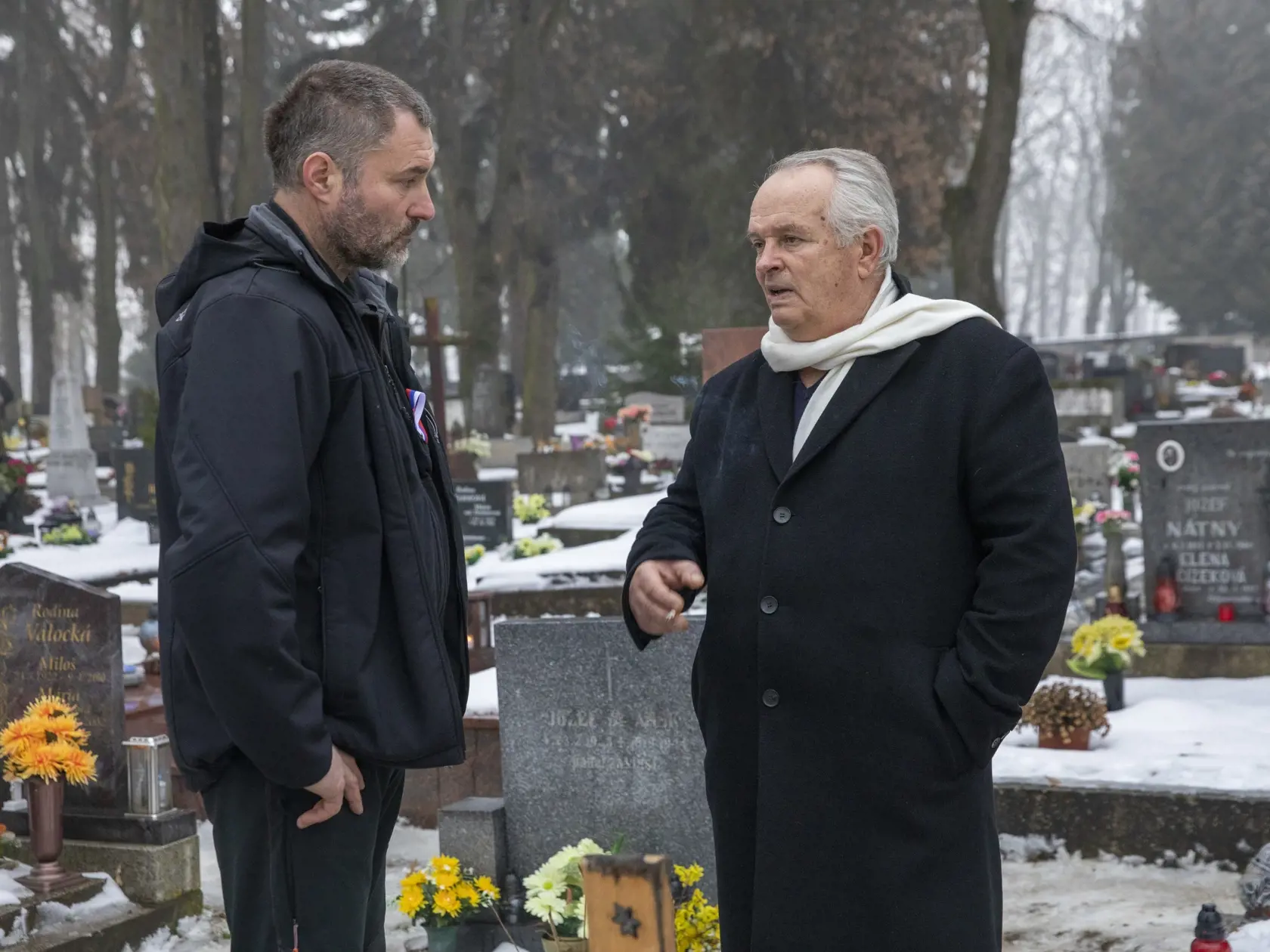 Na snímke pietná spomienka na bývalého policajného prezidenta generála Milana Lučanského v Martine.