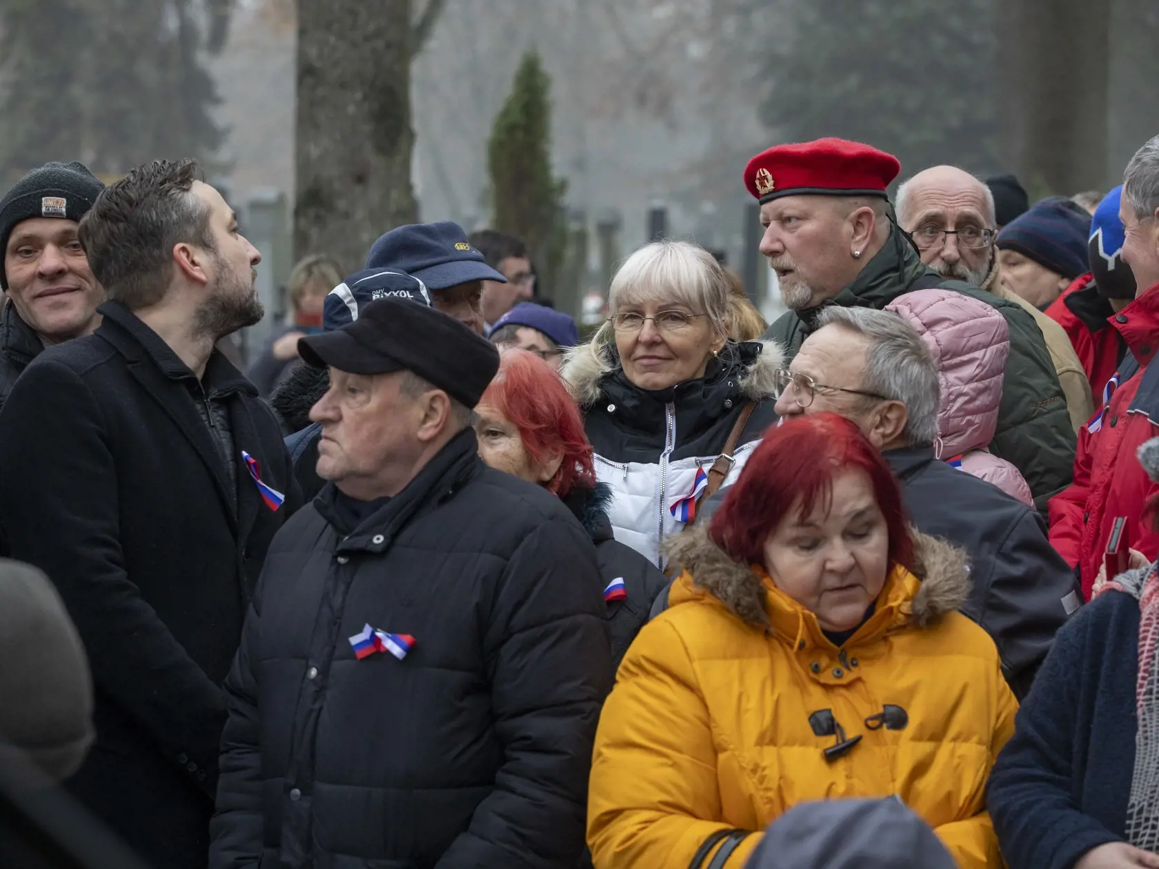 Na snímke pietná spomienka na bývalého policajného prezidenta generála Milana Lučanského v Martine.