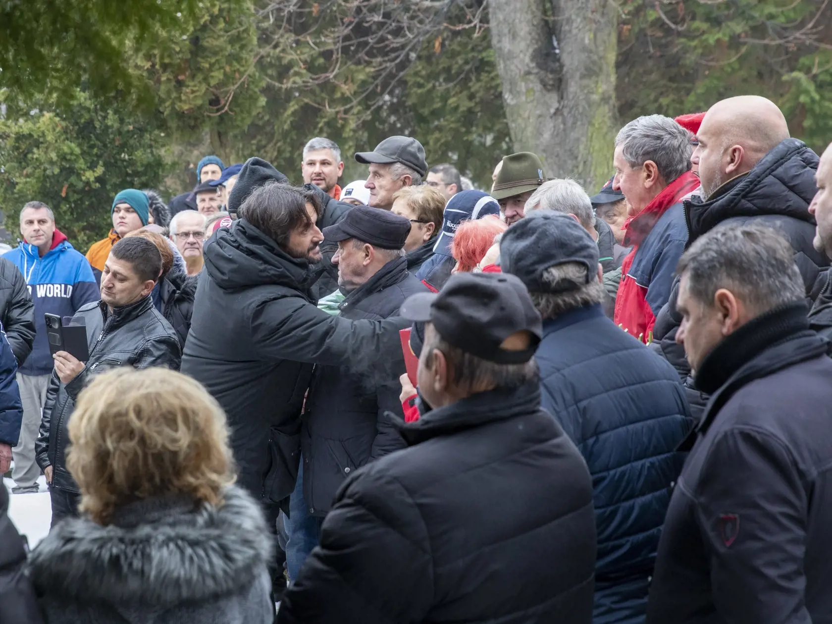 Na snímke pietná spomienka na bývalého policajného prezidenta generála Milana Lučanského v Martine.