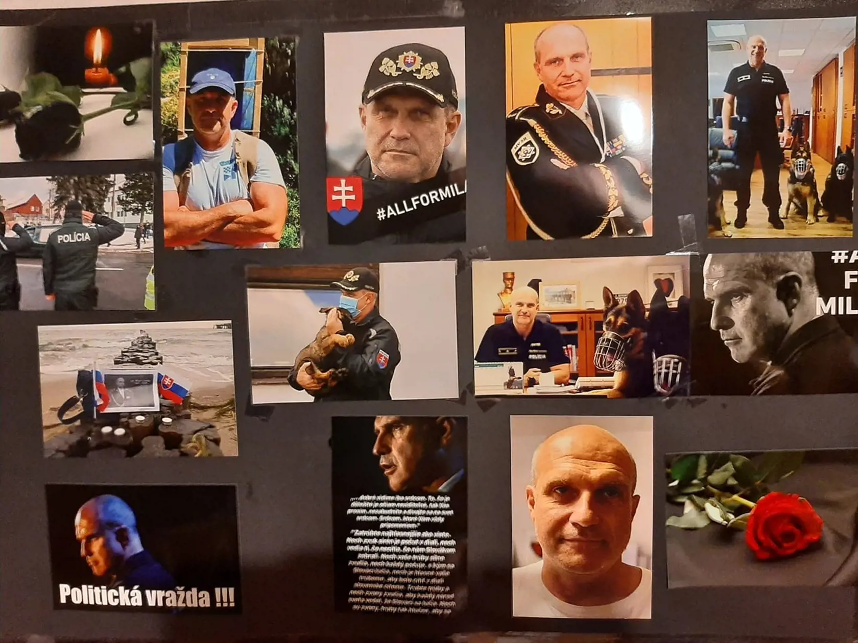 Koláž z fotografií zo života Milana Lučanského.