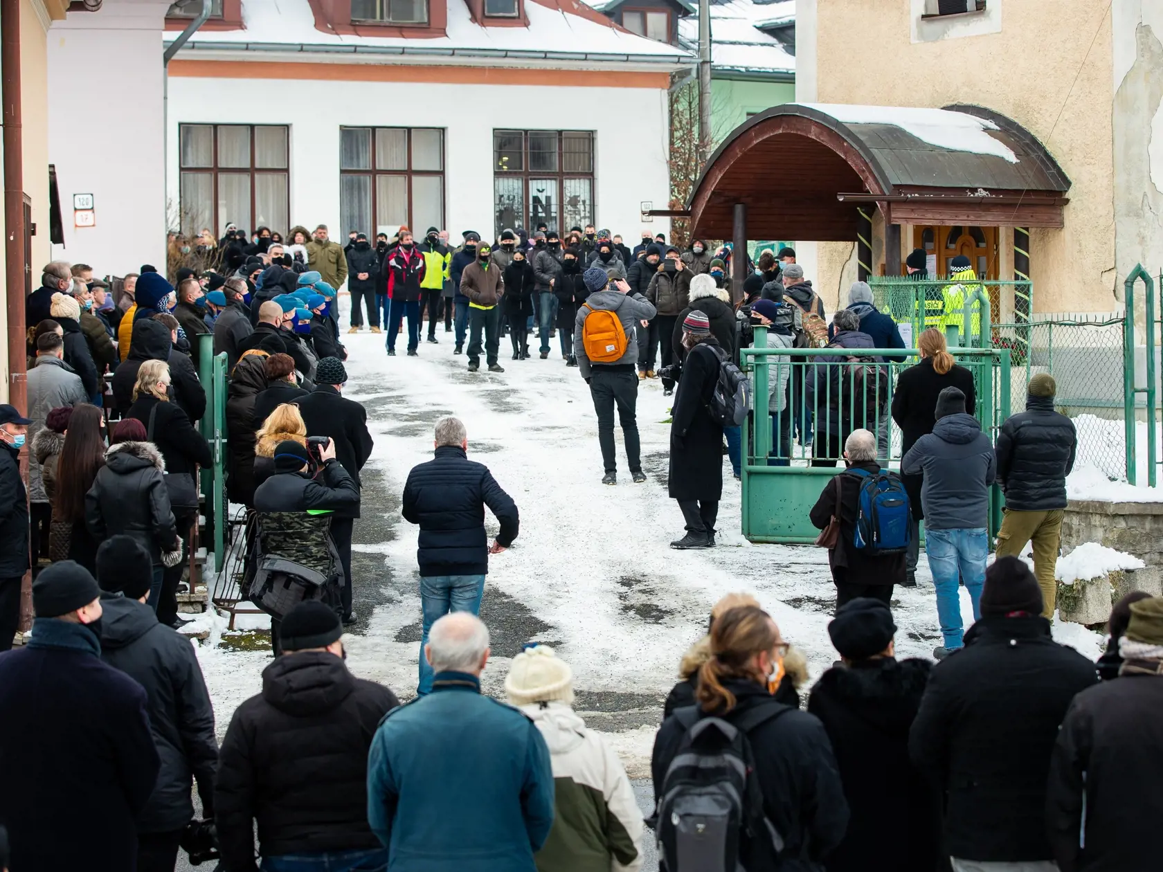 Pohreb Milana Lučanského v Štrbe.