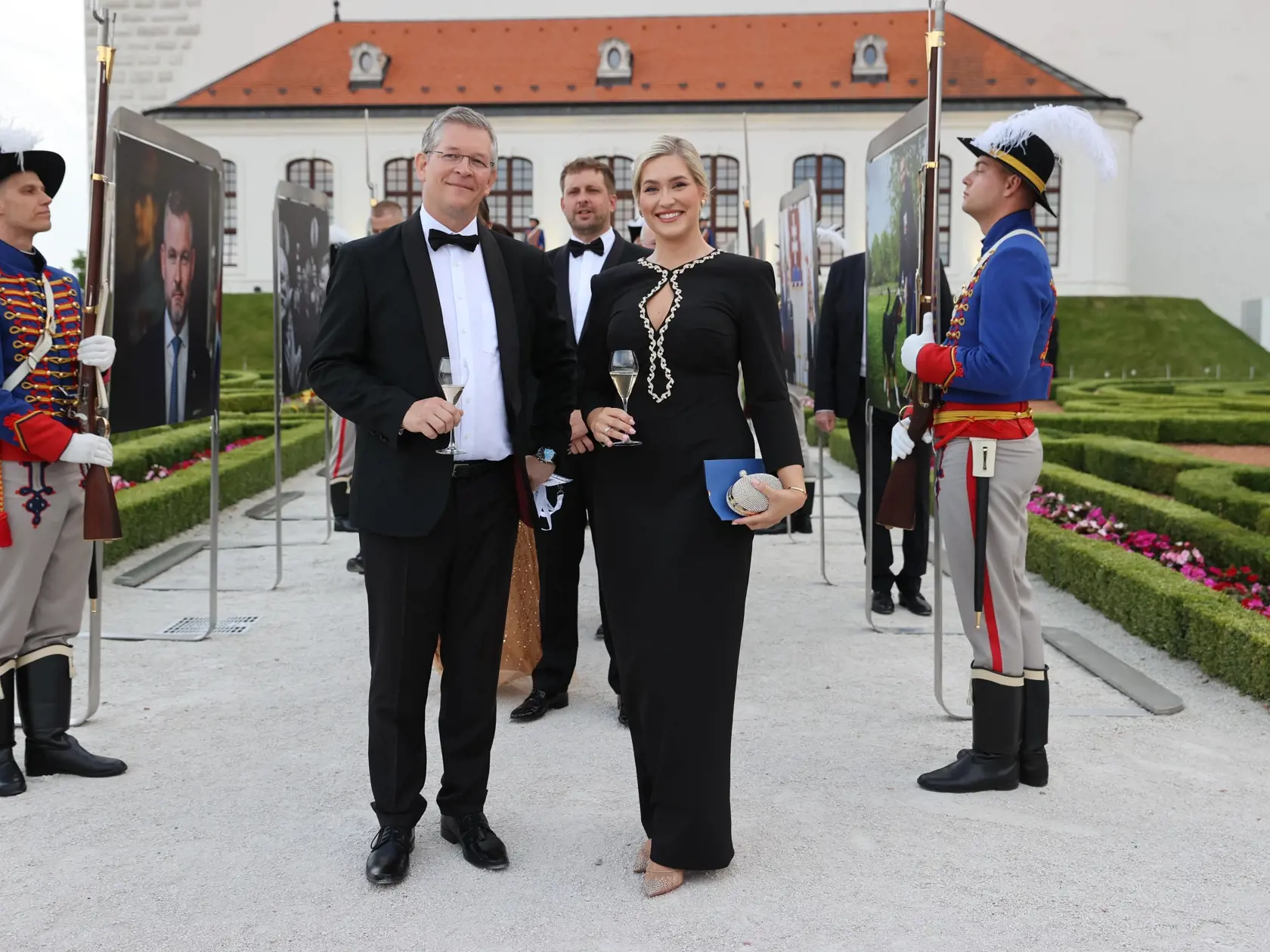 Slávnostná recepcia prezidenta SR Petra Pellegriniho na Bratislavskom hrade.