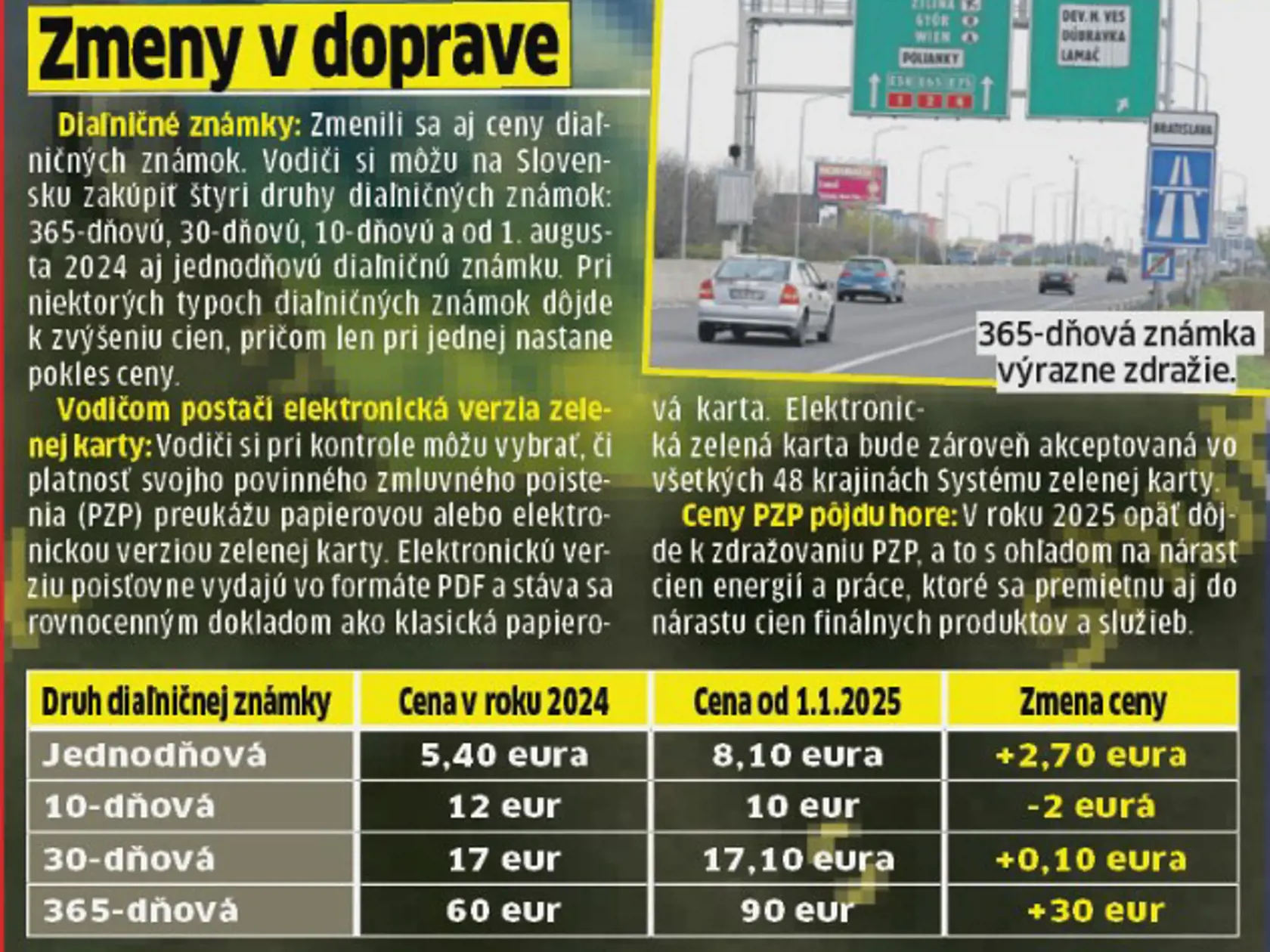 Čo sa mení v doprave?