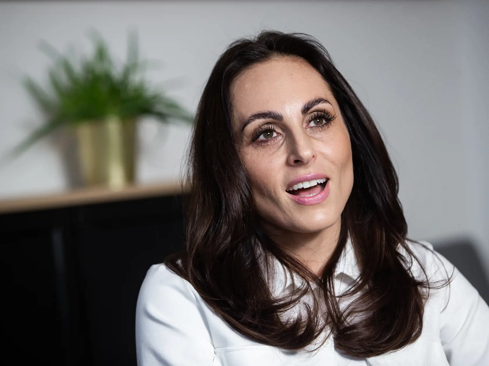 Zuzana Dolinková pri rozhovore v Bratislave.