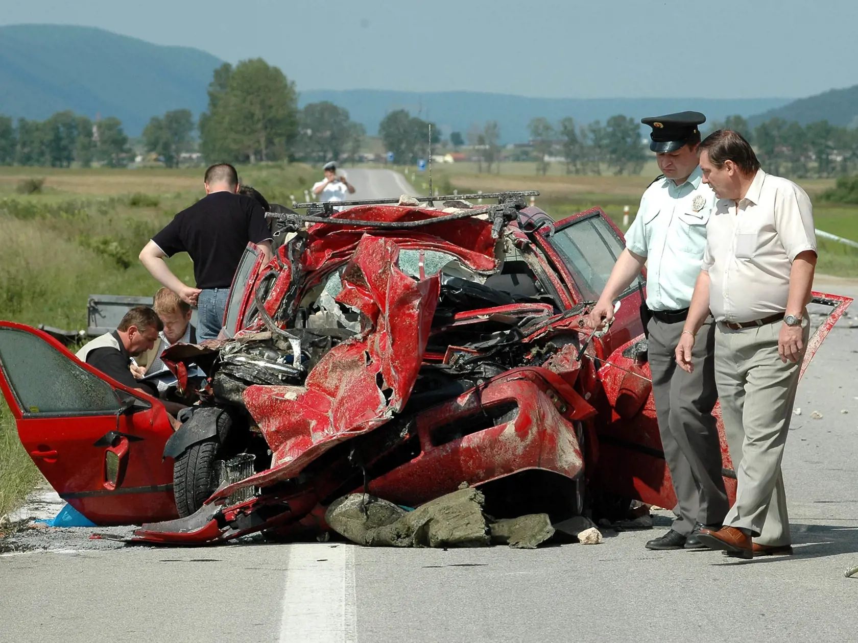 Langoš Ján - havária - dopravná nehoda (Turňa nad Bodvou-Drienovec, 15.6.2006)