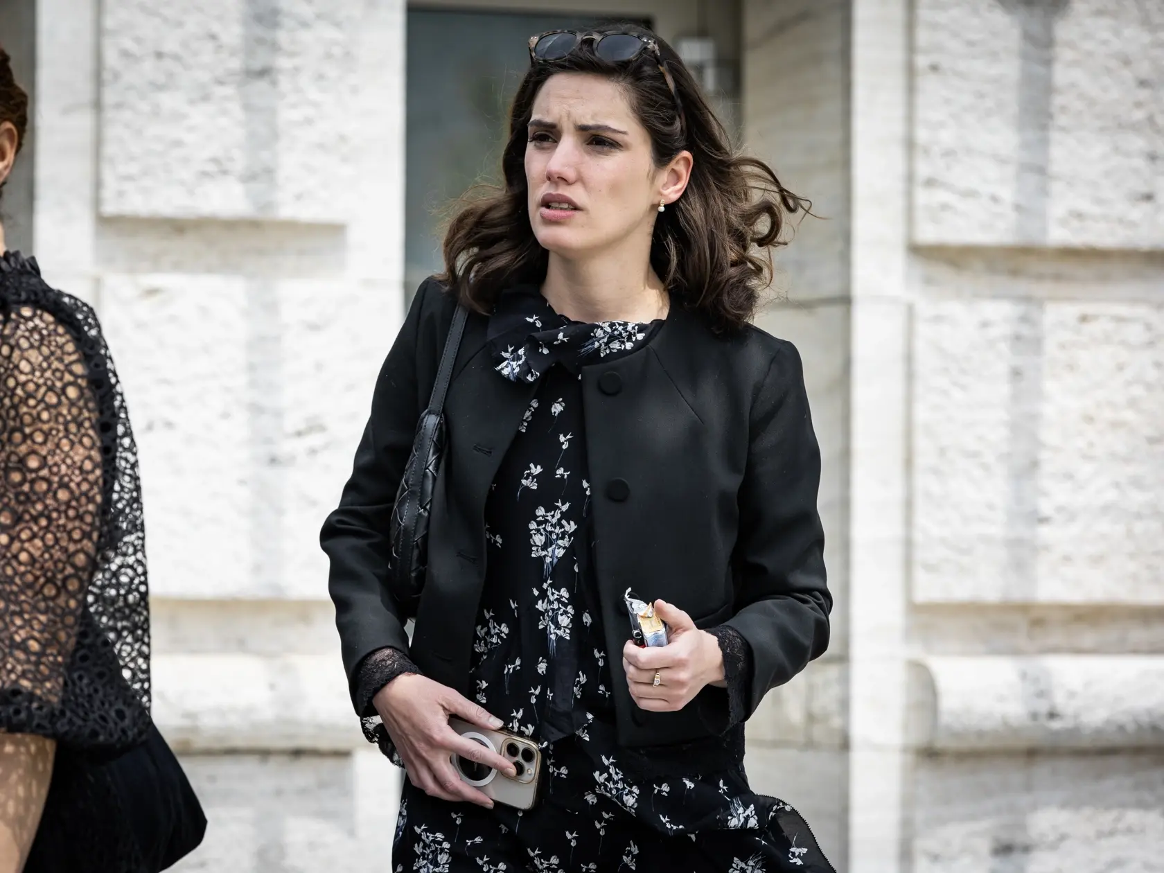 Posledná rozlúčka s hercom Danom Heribanom v novej budove SND v Bratislave. Na snímke Sarah Arató.