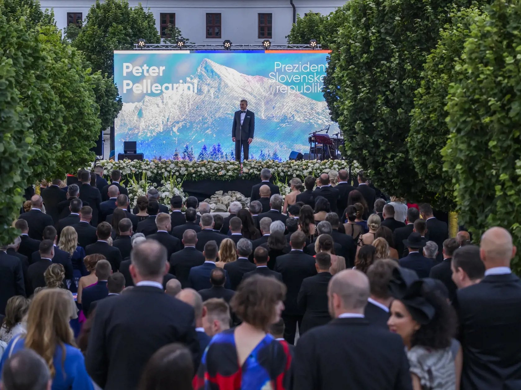 Na snímke prezident SR Peter Pellegrini počas slávnostnej recepcie na Bratislavskom hrade 15. júna 2024. FOTO TASR - Jaroslav Novák