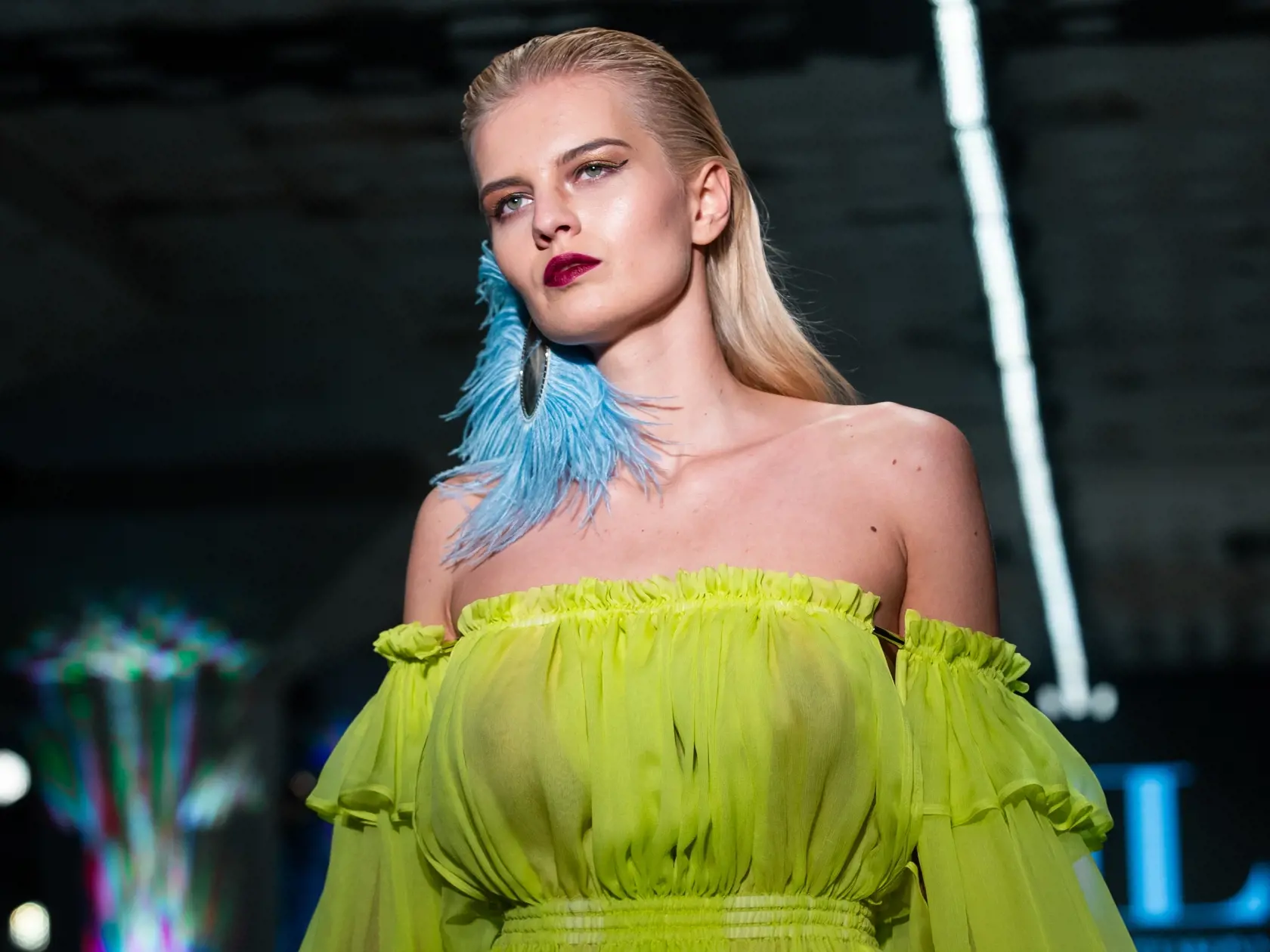 Druhý deň série módnych prehliadok pod názvom "Eurovea Fashion Forward" v Bratislave. Na snímke Dominika Grecová.