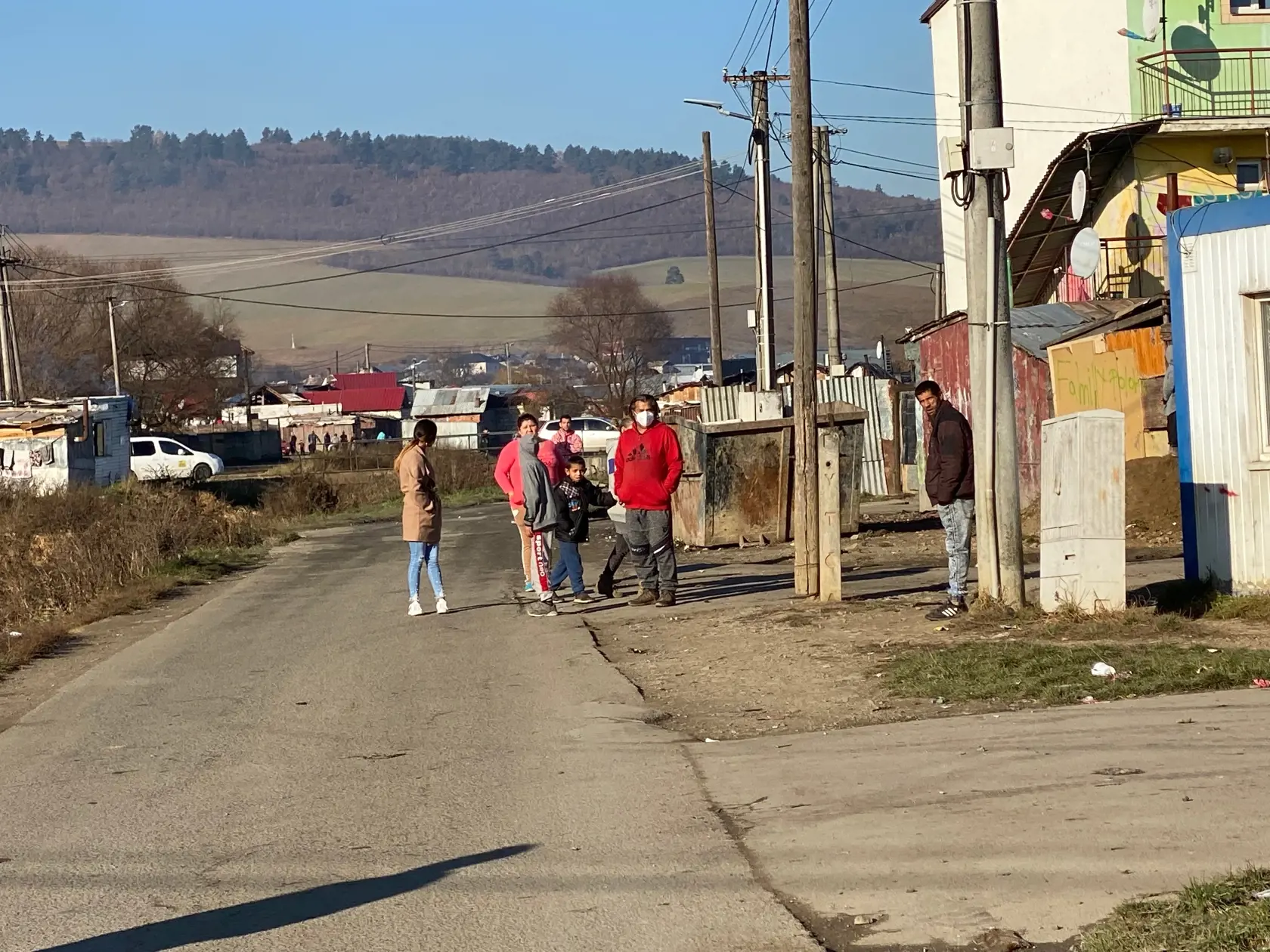 Rómska osada v Jarovniciach.
