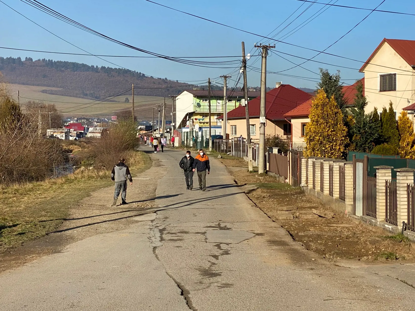Rómska osada v Jarovniciach.