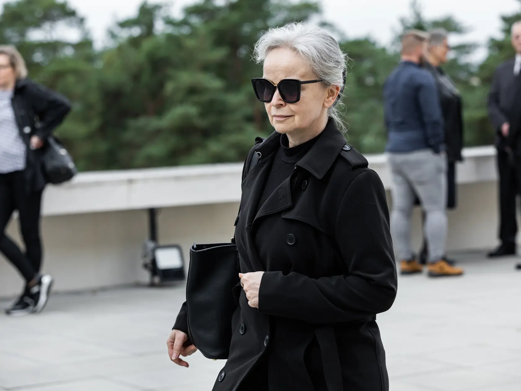 Posledná rozlúčka s herečkou Evou Rysovou v bratislavskom krematóriu. Na snímke Petra Vančíková Kolevská.