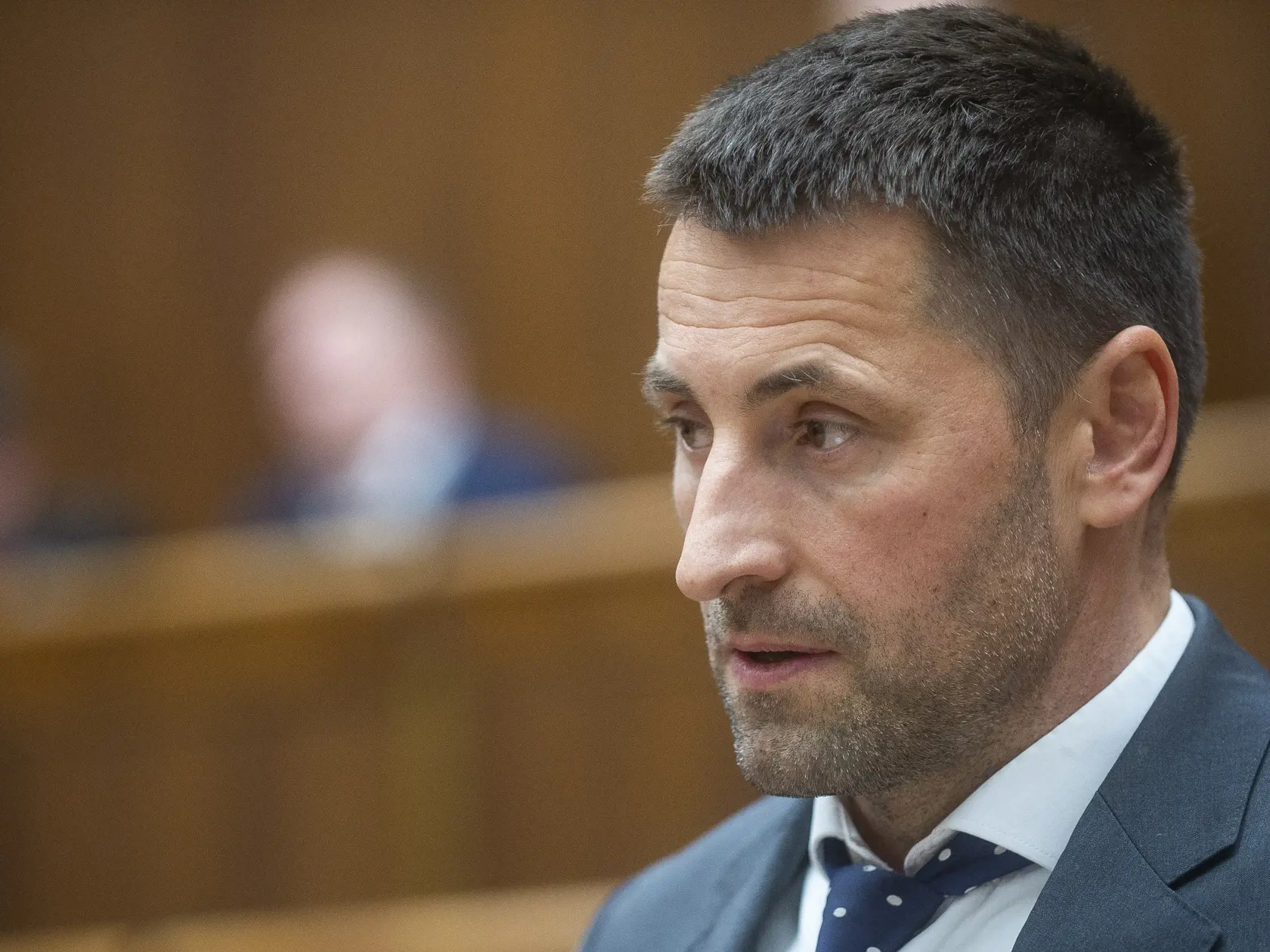 Na snímke poslanec NRSR Marián Viskupič (SaS) počas rokovania 78. schôdze parlamentu 20. decembra 2022 v Bratislave.