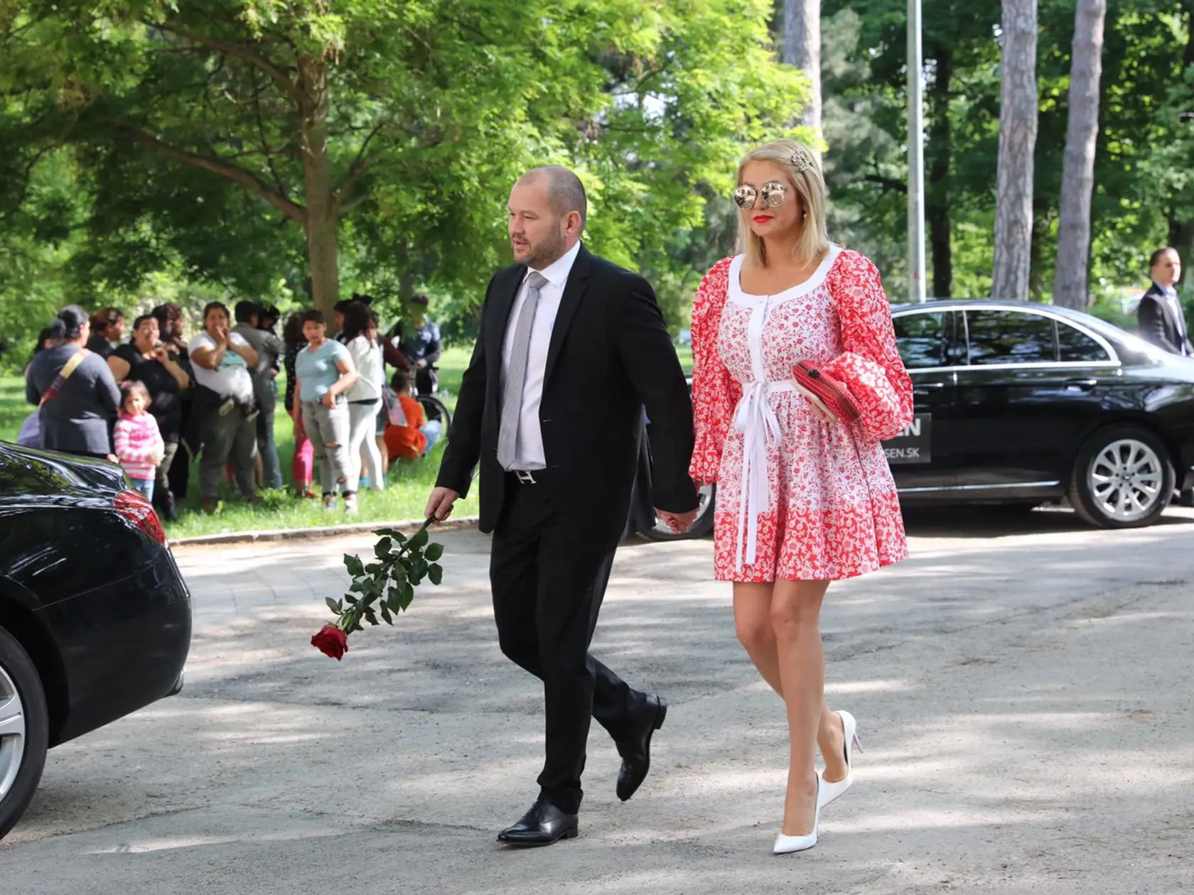 Alena Pallová so snúbencom.