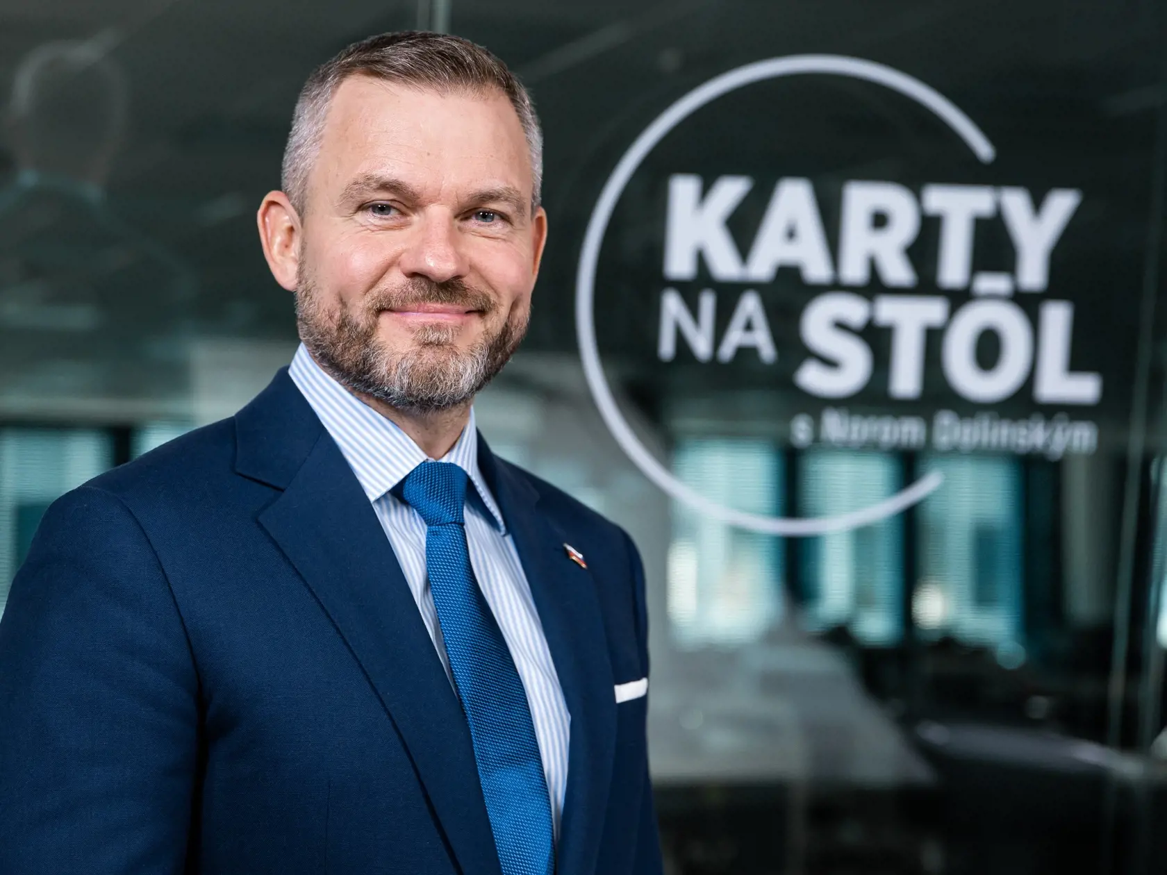 Diskusná relácia "Karty na stôl", ktorej hosťom bol Peter Pellegrini.