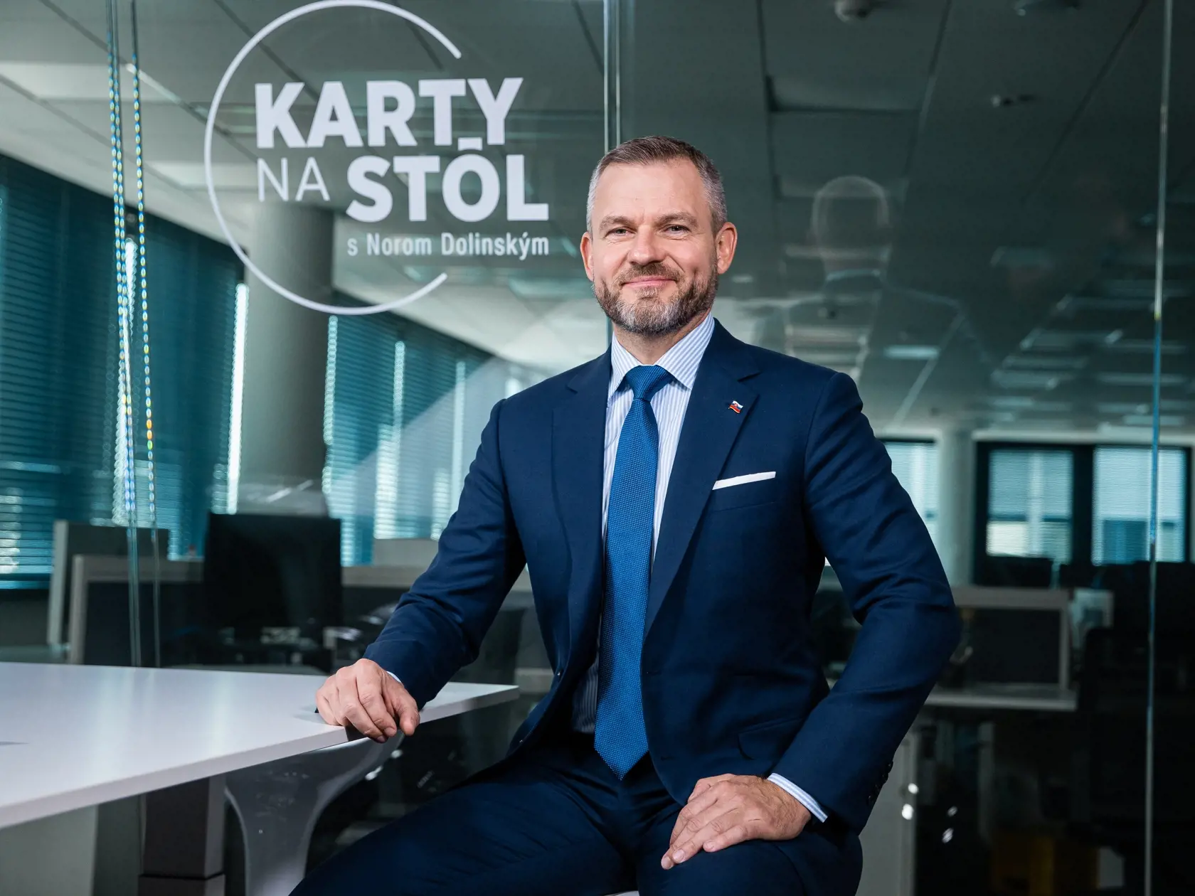 Diskusná relácia "Karty na stôl", ktorej hosťom bol Peter Pellegrini.