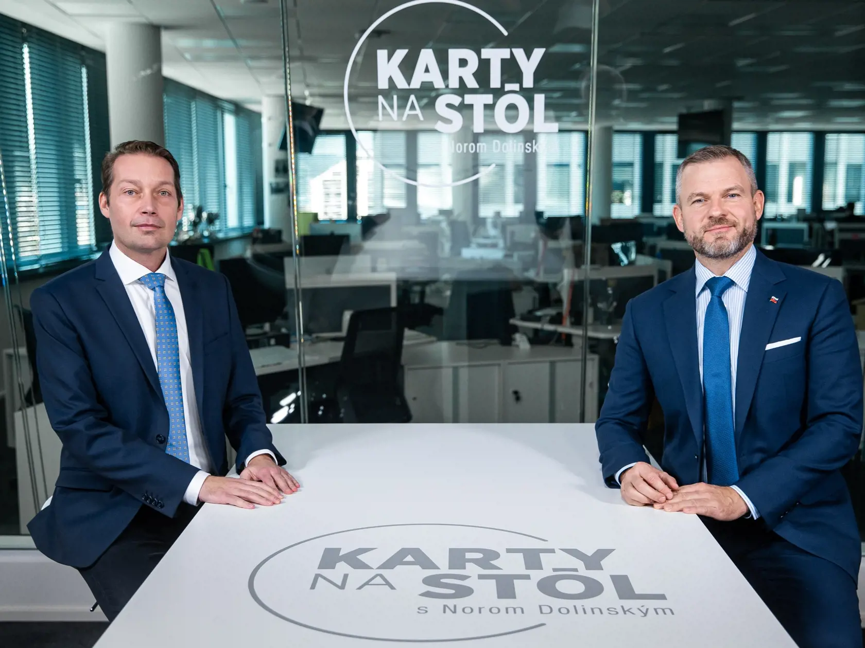 Diskusná relácia "Karty na stôl", ktorej hosťom bol Peter Pellegrini.