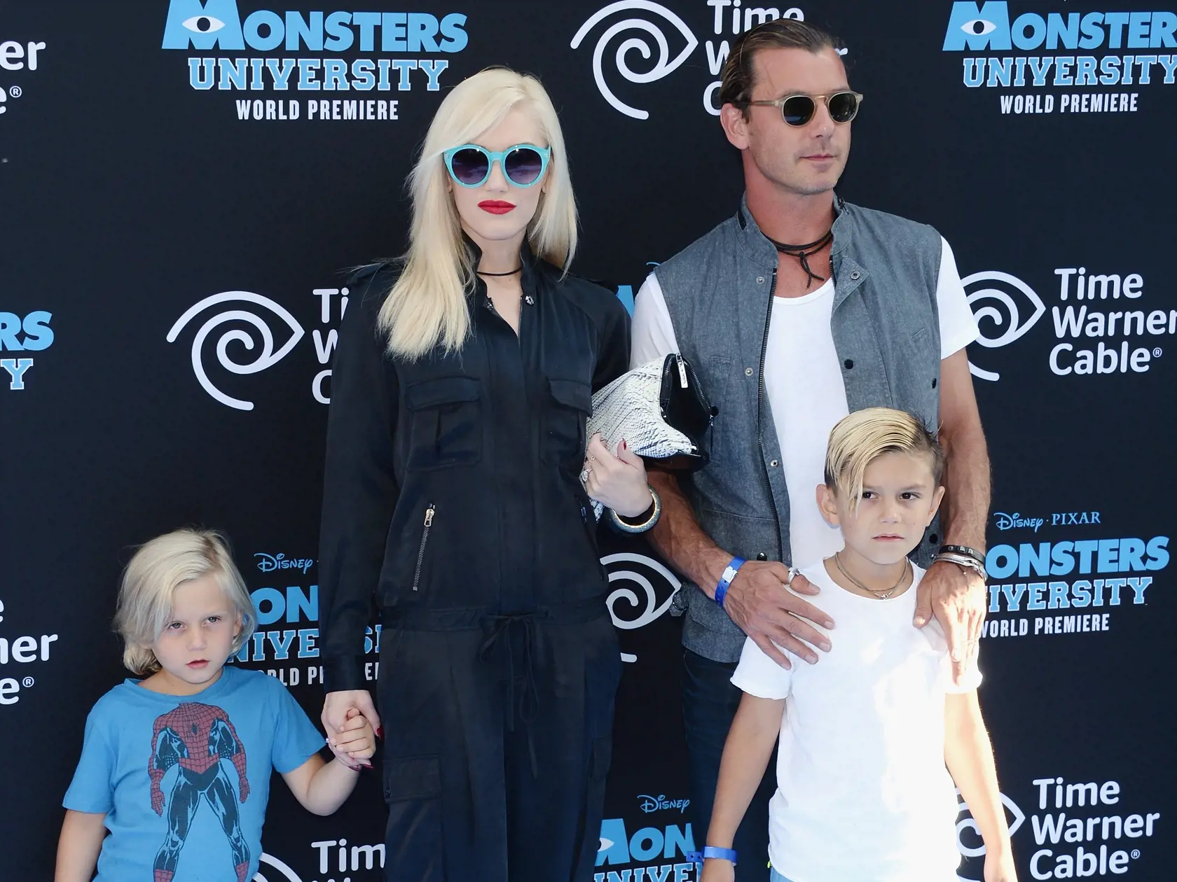 Gwen Stefani a Gavin Rossdale so synmi Zumom a Kingstononm v roku 2013. O rok neskôr sa im narodil tretí synček Apollo.
