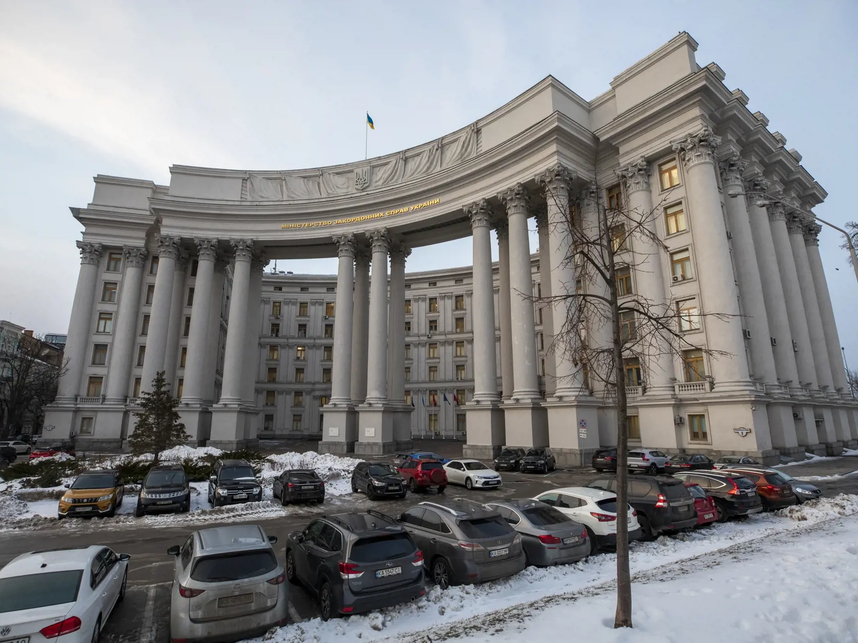 Na snímke Kyjev, Ministerstvo zahraničných vecí Ukrajiny