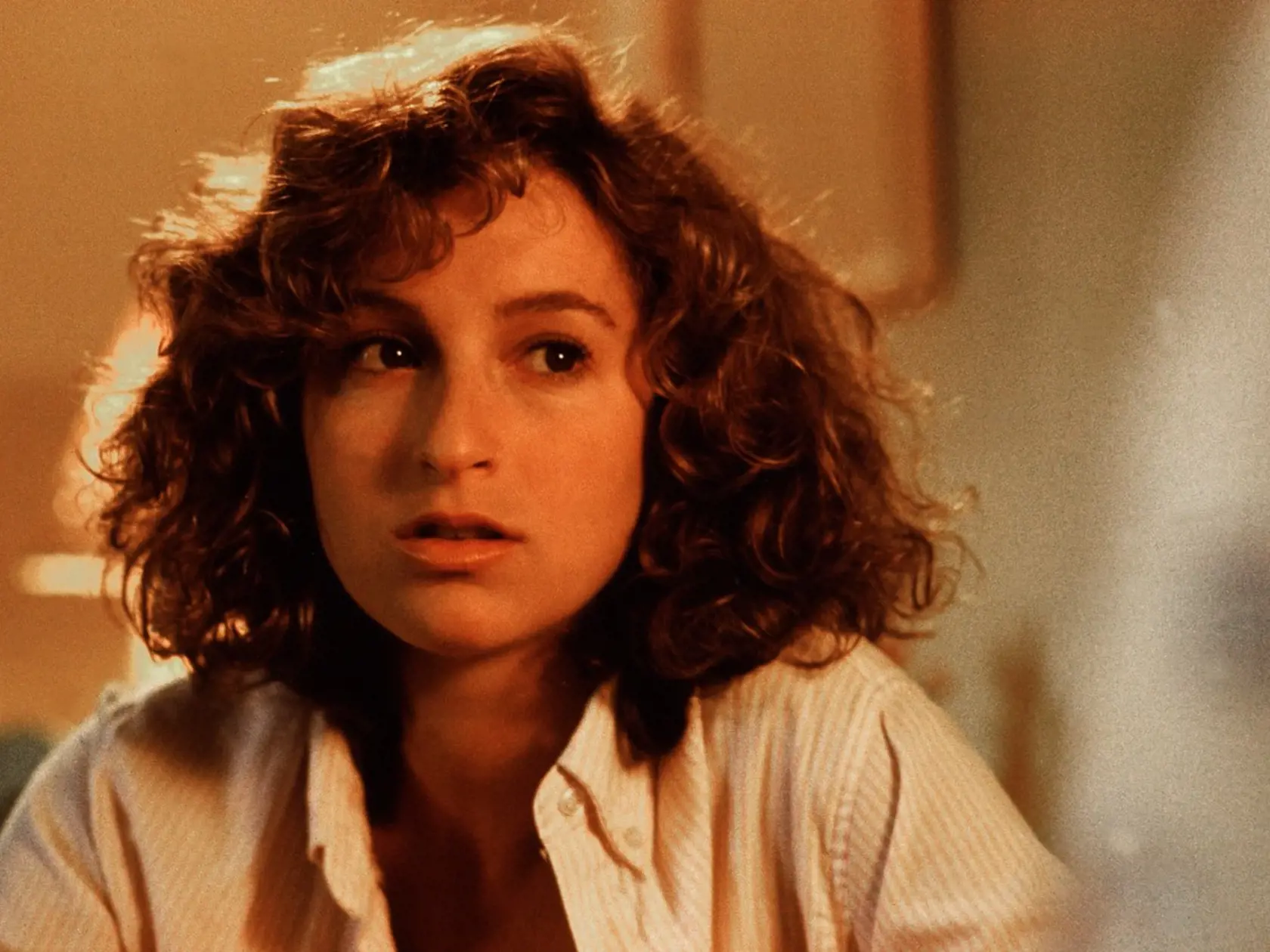 Jennifer Grey ako Bejby vo filme Hriešny tanec