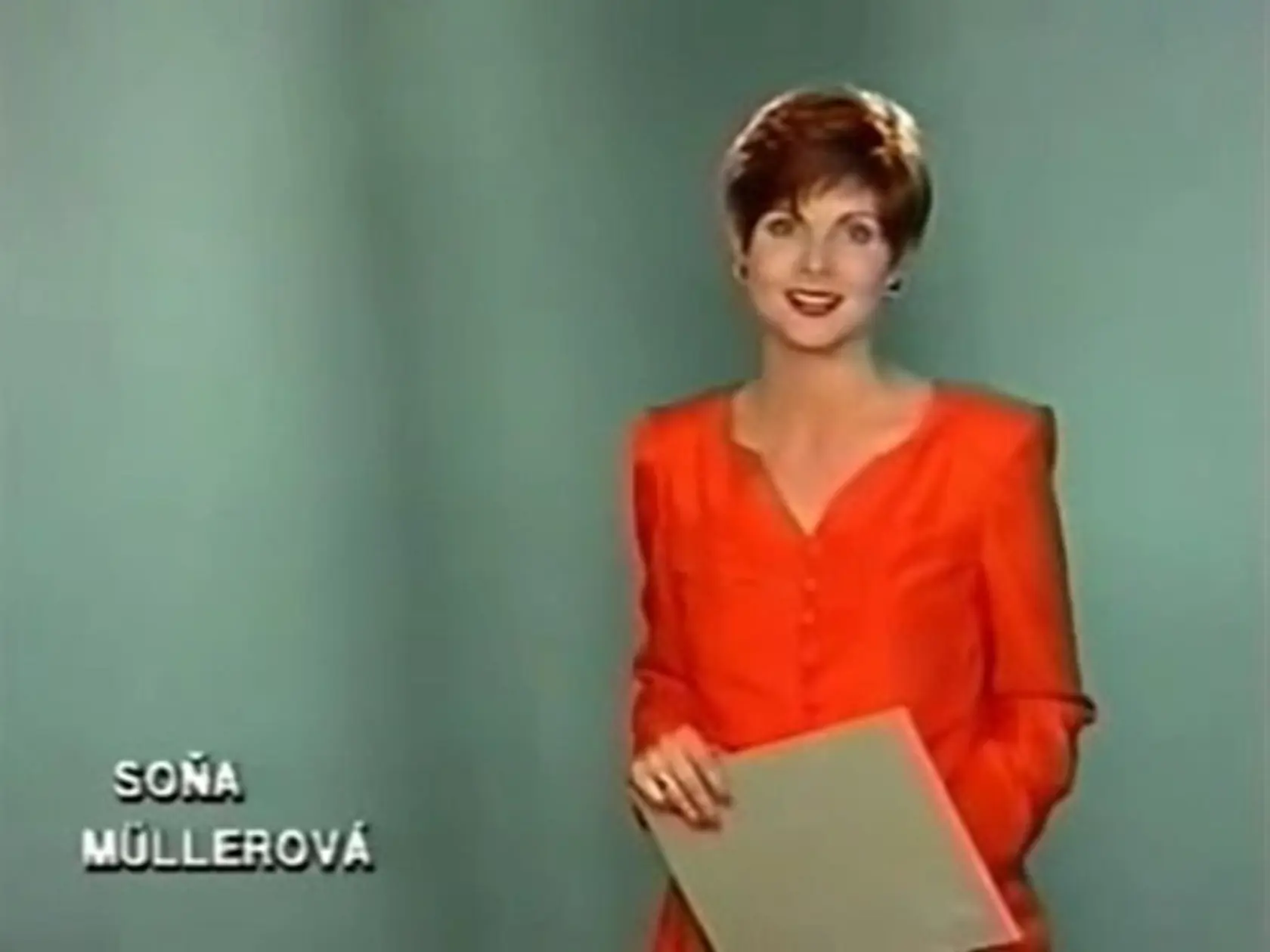 Rok 1982: Soňa Müllerová vo svojich hlásateľských začiatkoch.