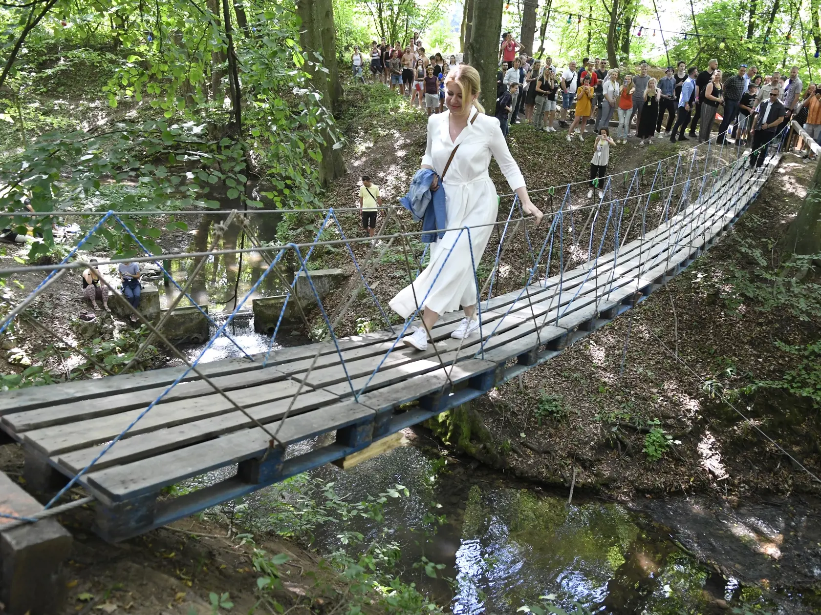 Prezidentka Zuzana Čaputová na festivale Gombasek.