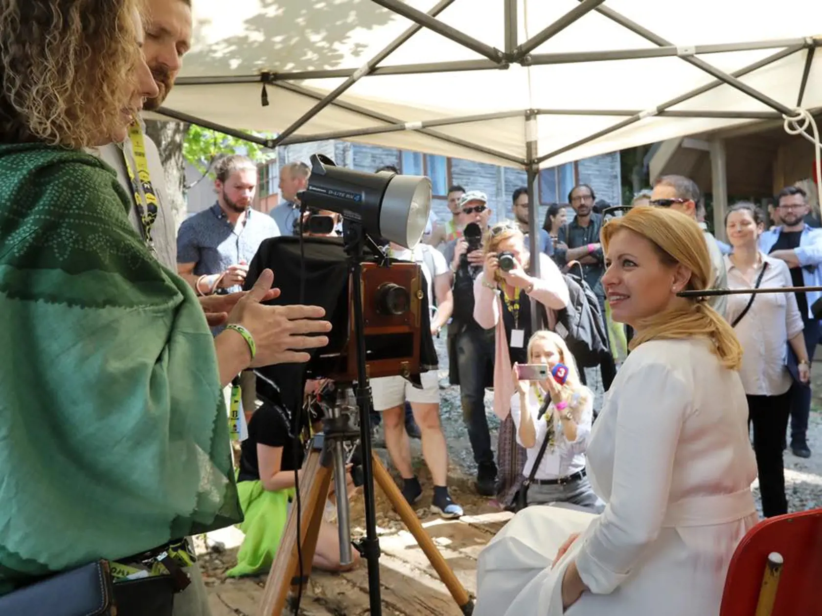 Prezidentka Zuzana Čaputová na festivale Gombasek.