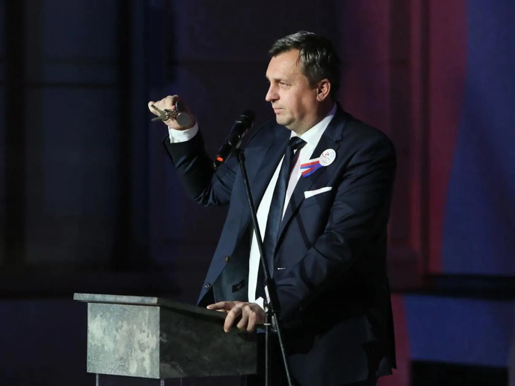 Andrej Danko na oslavách výročia Nežnej revolúcie.