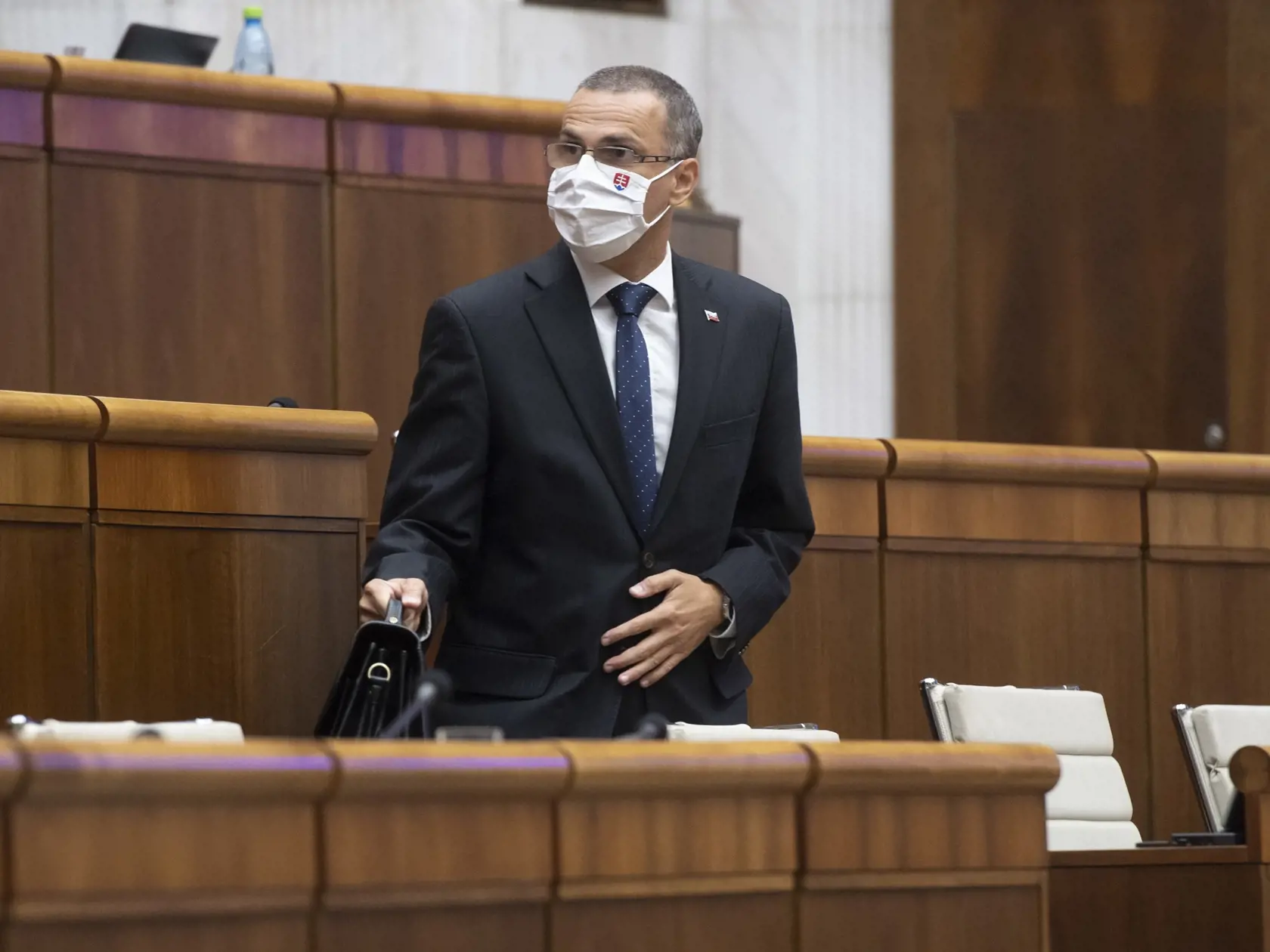 Na snímke generálny prokurátor SR Maroš Žilinka počas rokovania 40. schôdze Národnej rady SR (NR SR) v stredu 29. septembra 2021 v Bratislave. FOTO TASR - Martin Baumann
