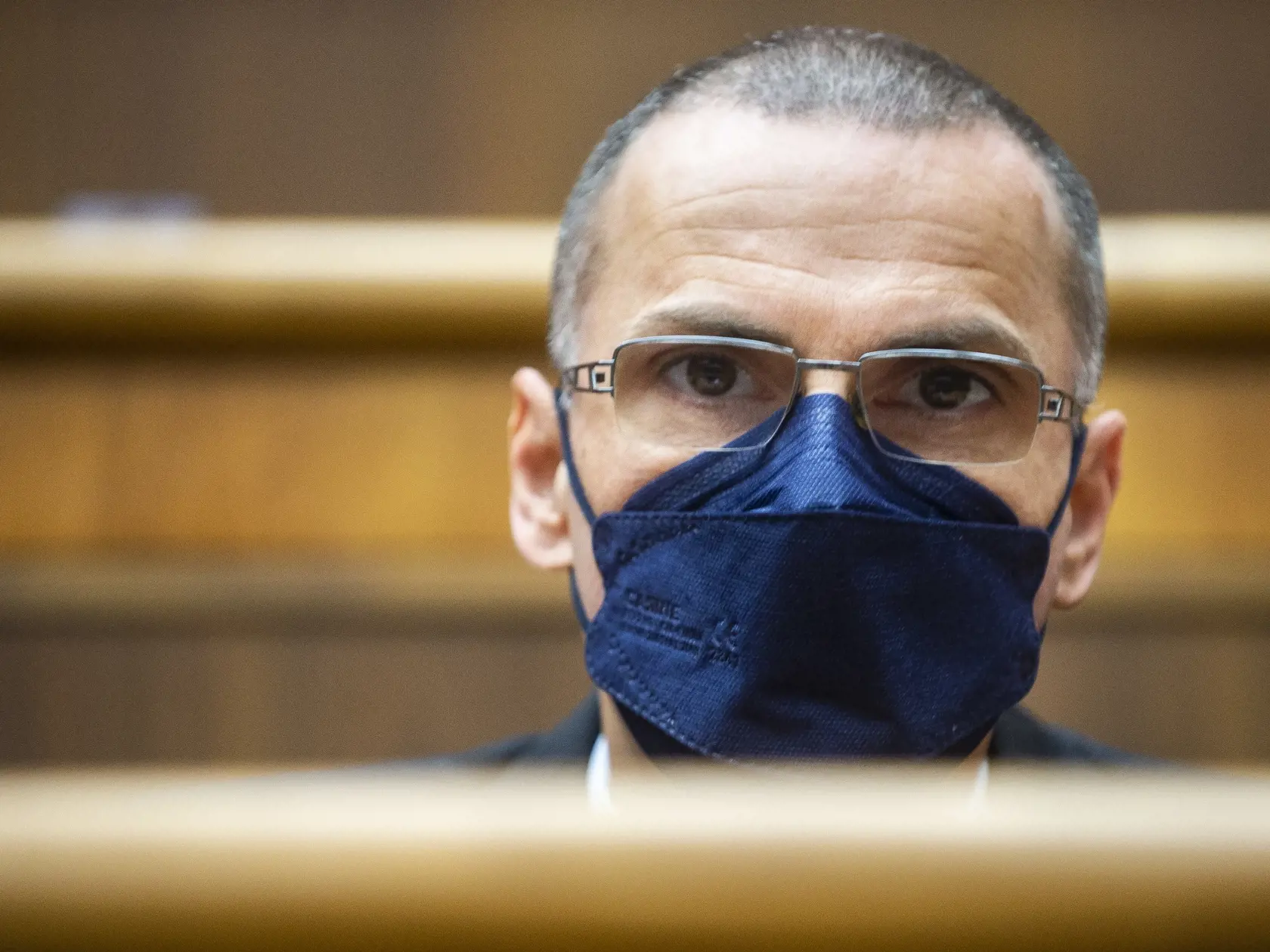 Na snímke generálny prokurátor SR Maroš Žilinka počas rokovania 57. schôdze Národnej rady SR v Bratislave 8. februára 2022. FOTO TASR - Jakub Kotian