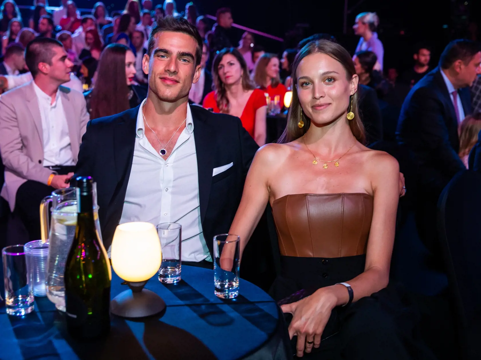 Galavečer Social Awards Slovakia "SOWA" v Bratislave. Na snímke Bibiana Bardy a Adam Bardy.