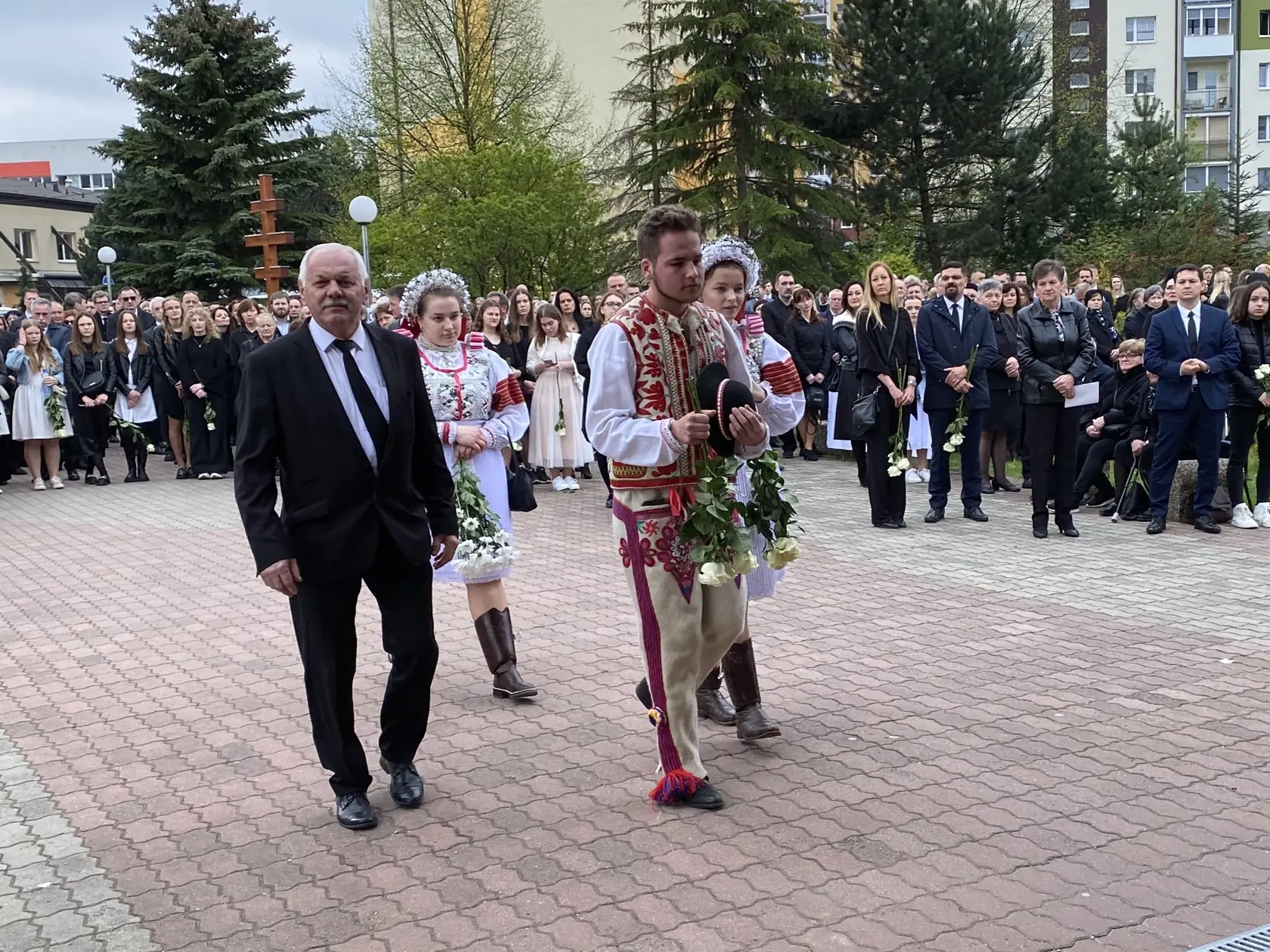 Pohreb troch obetí tragickej havárie pri Spišskej Kapitule v sobotu 6. 4. 2024.