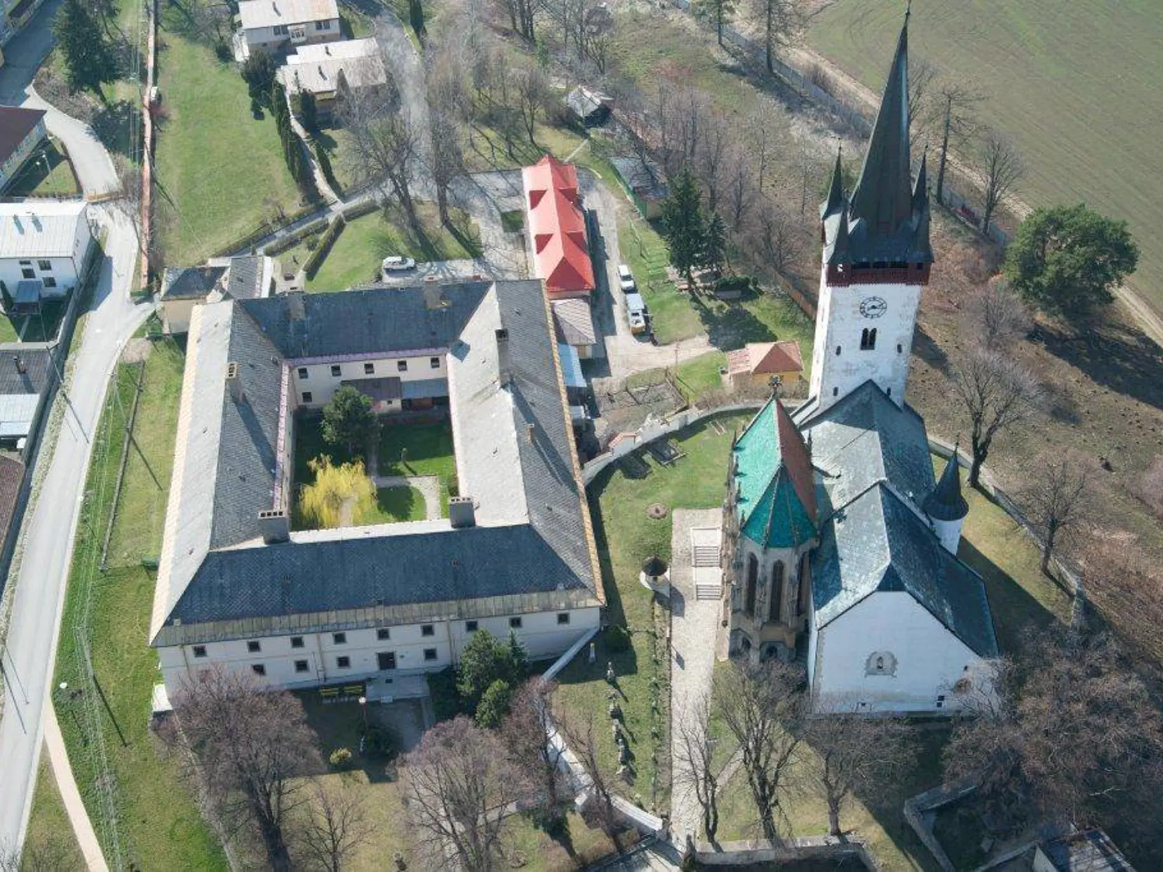 Letecký pohľad na Spišský Štvrtok.