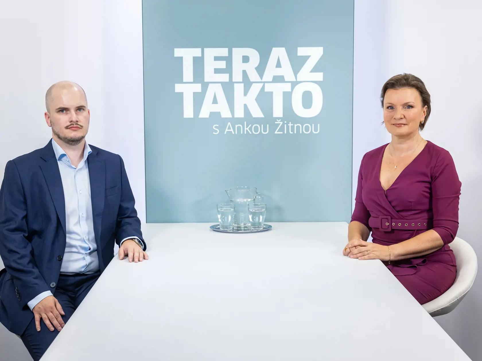 Diskusná relácia "Teraz Takto s Ankou Žitnou", ktorej hosťom bol Adam Valček.