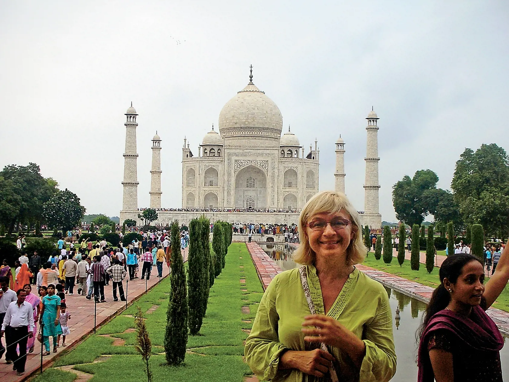 Herečka Jana Paulová, India, Tádž Mahal, palác