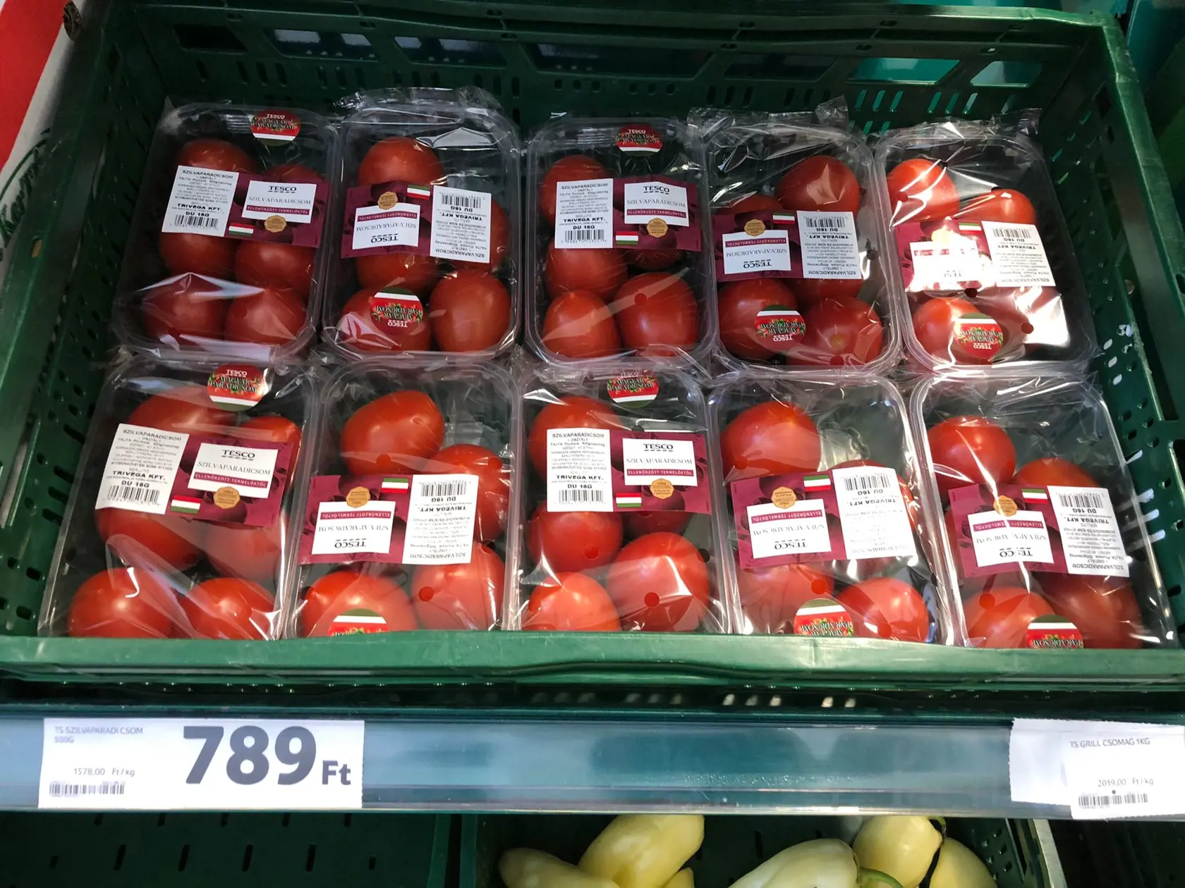 Ceny potravín v Maďarsku -TESCO EXPRESSZ