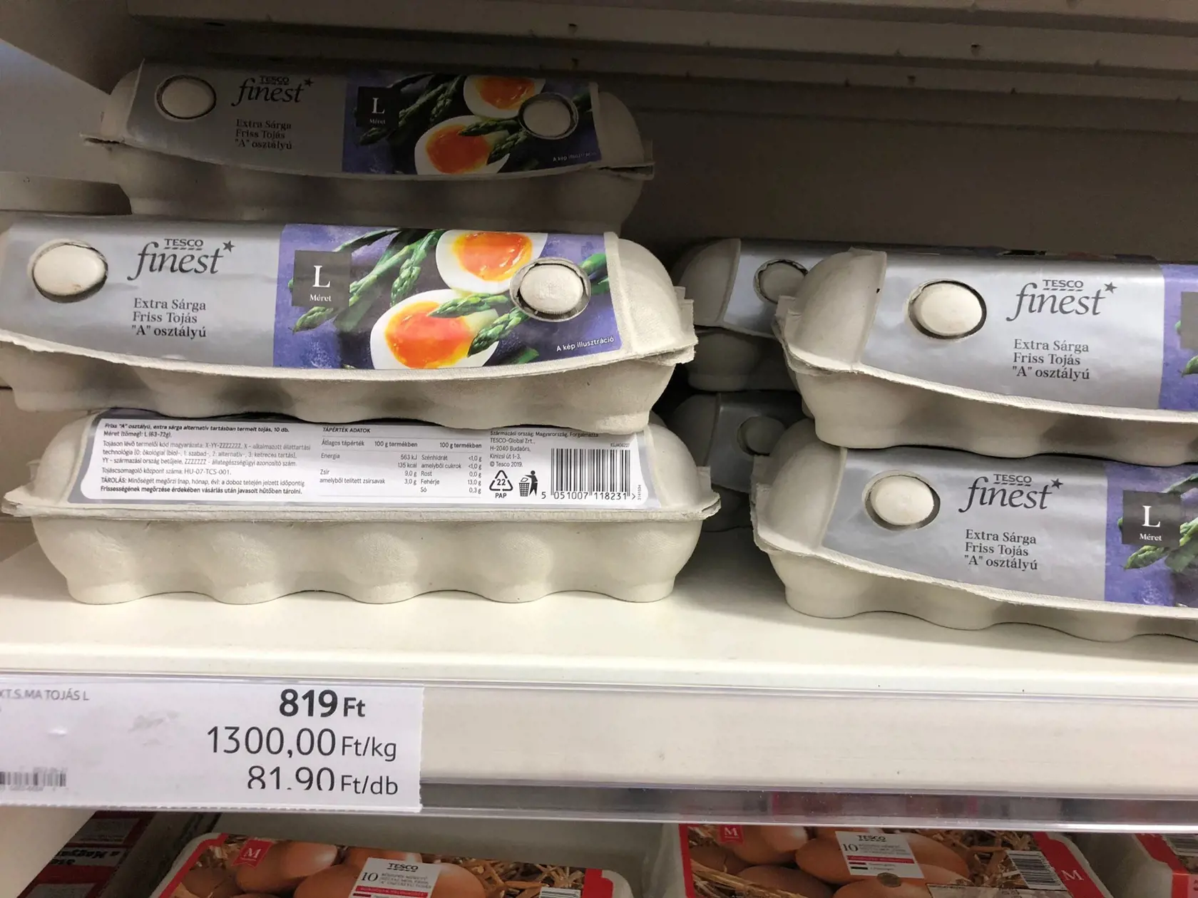 Ceny potravín v Maďarsku -TESCO EXPRESSZ