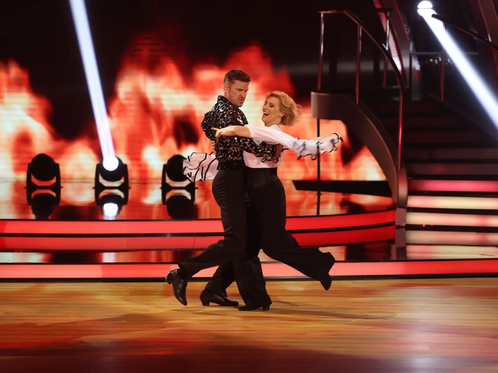Ján Koleník a Tatiana Drexler predviedli ohnivé Paso Doble. Padol aj bozk!