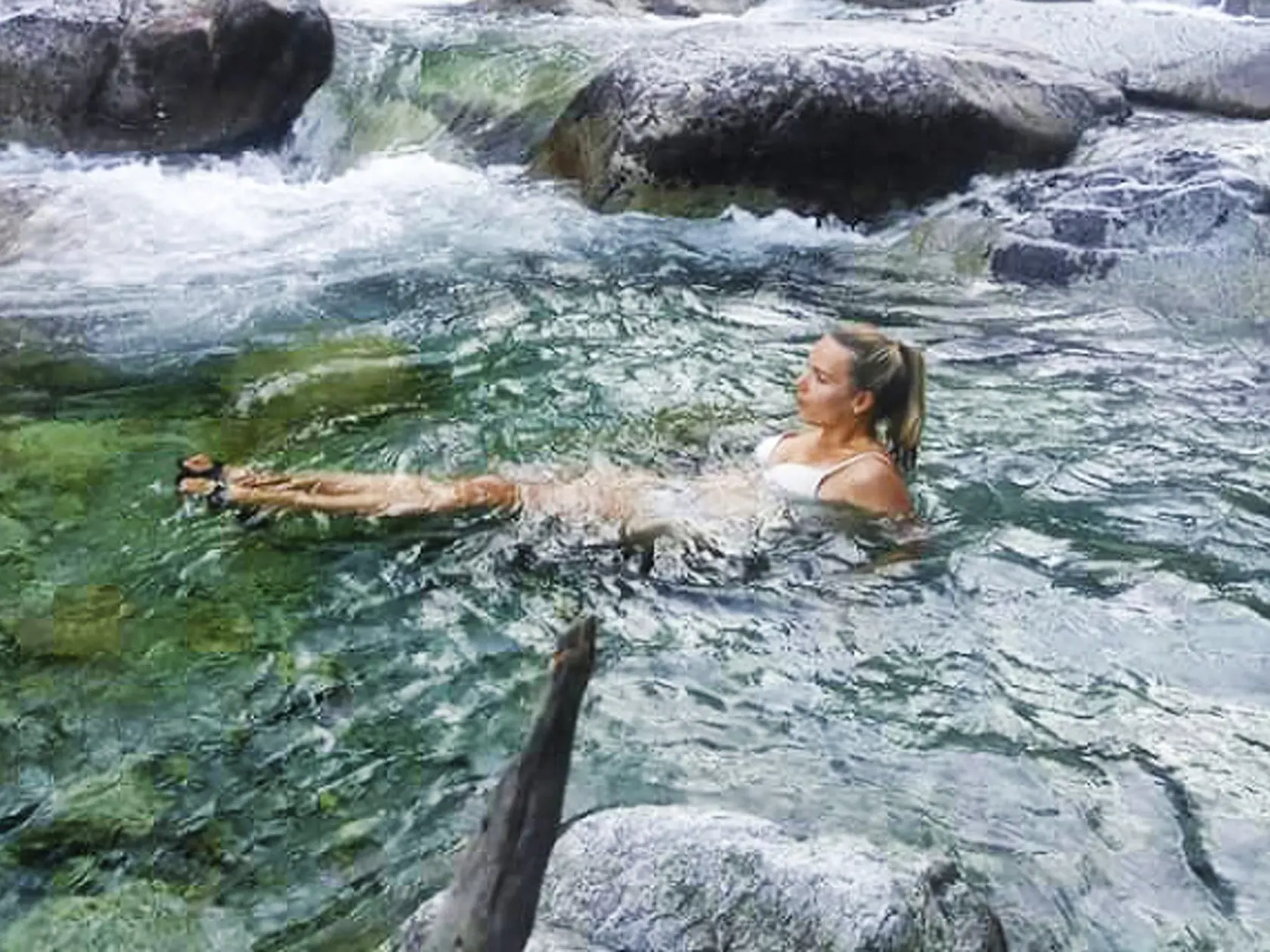 Romana Tabák sa okúpala v potoku s najprísnejším stupňom ochrany.