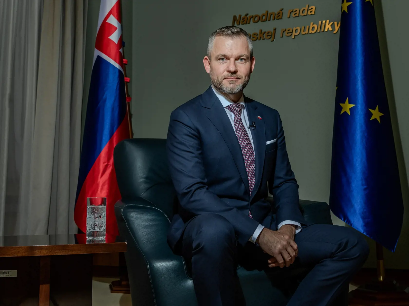 Exkluzívny rozhovor s predsedom Národnej rady SR Petrom Pellegrinim. Na snímke je Peter Pellegrini líder strany Hlas – sociálna demokracia (Hlas-SD).