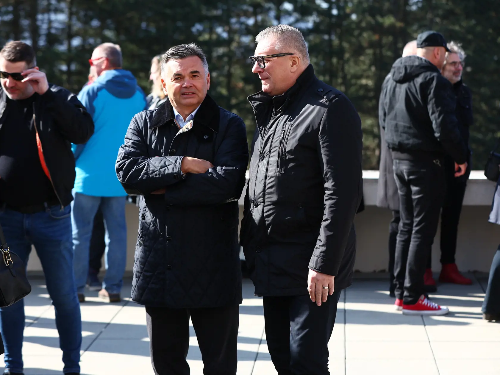 3. marec 2025, Bratislava - krematórium: Posledná rozlúčka s hudobníkom zo Starmanie Dušanom Giertlom. Nechýbal ani šéf futbalového zväzu Ján Kováčik. 