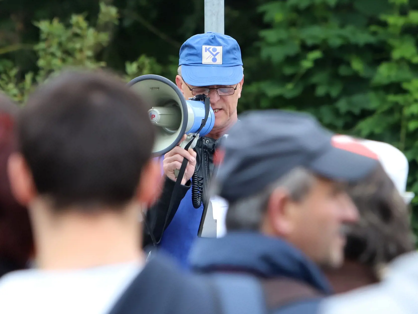 Detvania proti ťažbe zlata bojujú už roky. Na snímkach protestná blokáda detvianskeho mosta v roku 2018.
