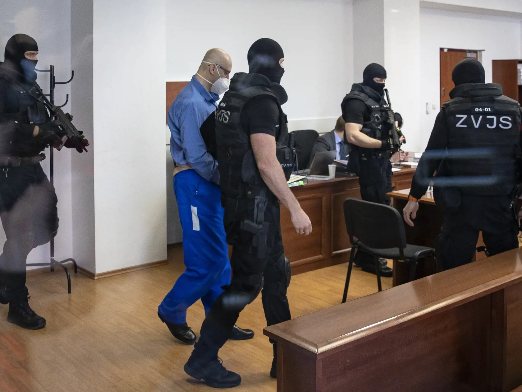 Pojednávanie v kauze zmenky na Špecializovanom trestnom súde v Pezinku. Samostatné konanie v prípade obžalovaného Štefana Agha. Na snímke je odsúdený Pavol Rusko.