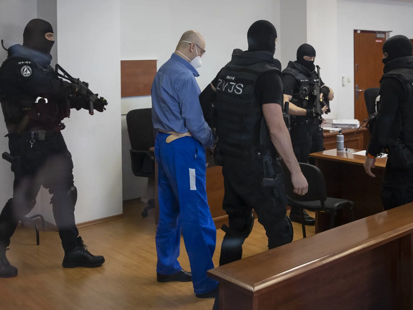 Pojednávanie v kauze zmenky na Špecializovanom trestnom súde v Pezinku. Samostatné konanie v prípade obžalovaného Štefana Agha. Na snímke je odsúdený Pavol Rusko.