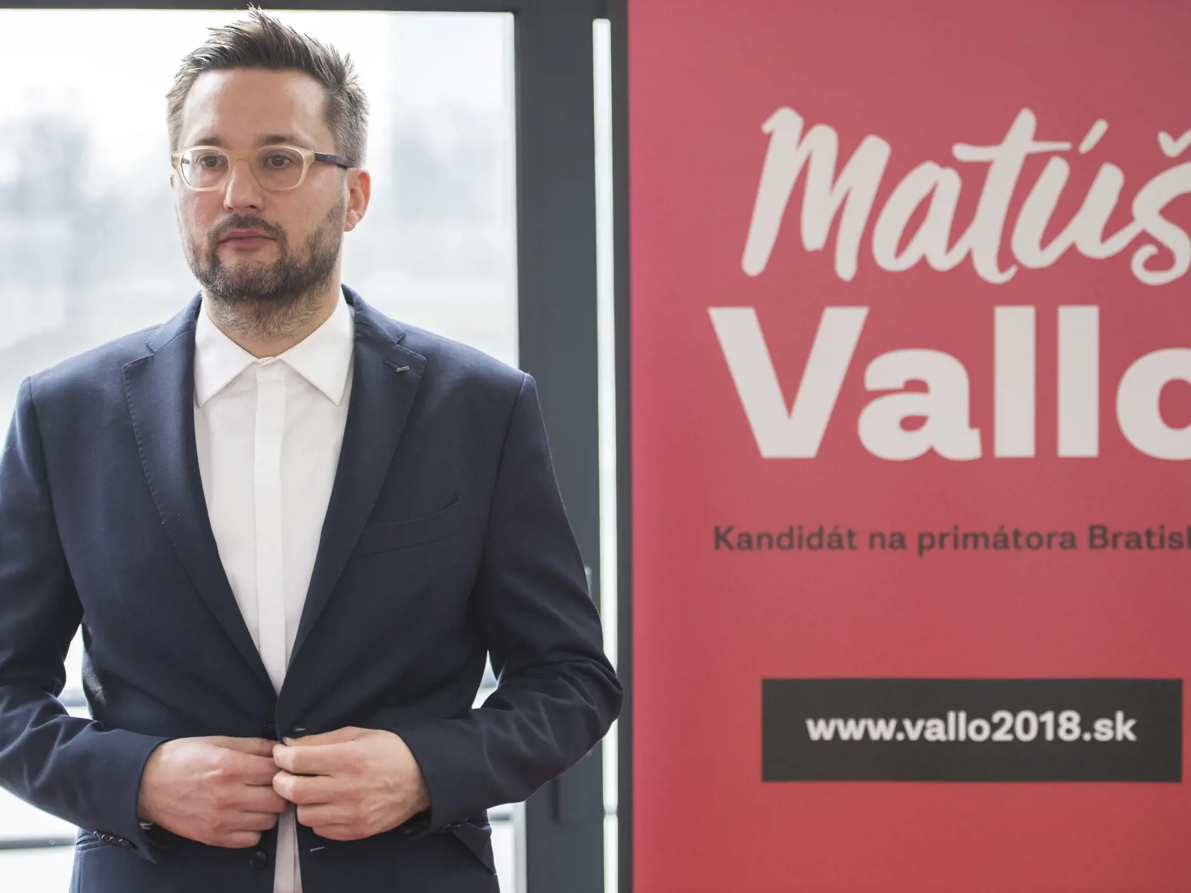 Kandidát na post primátora mesta Bratislava Matúš Vallo.