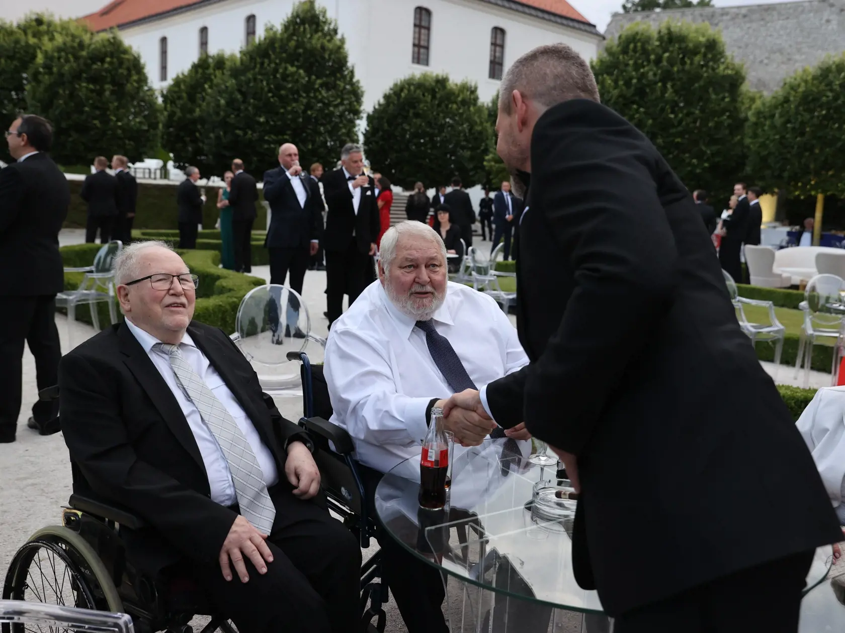 Slávnostná recepcia prezidenta SR Petra Pellegriniho na Bratislavskom hrade.