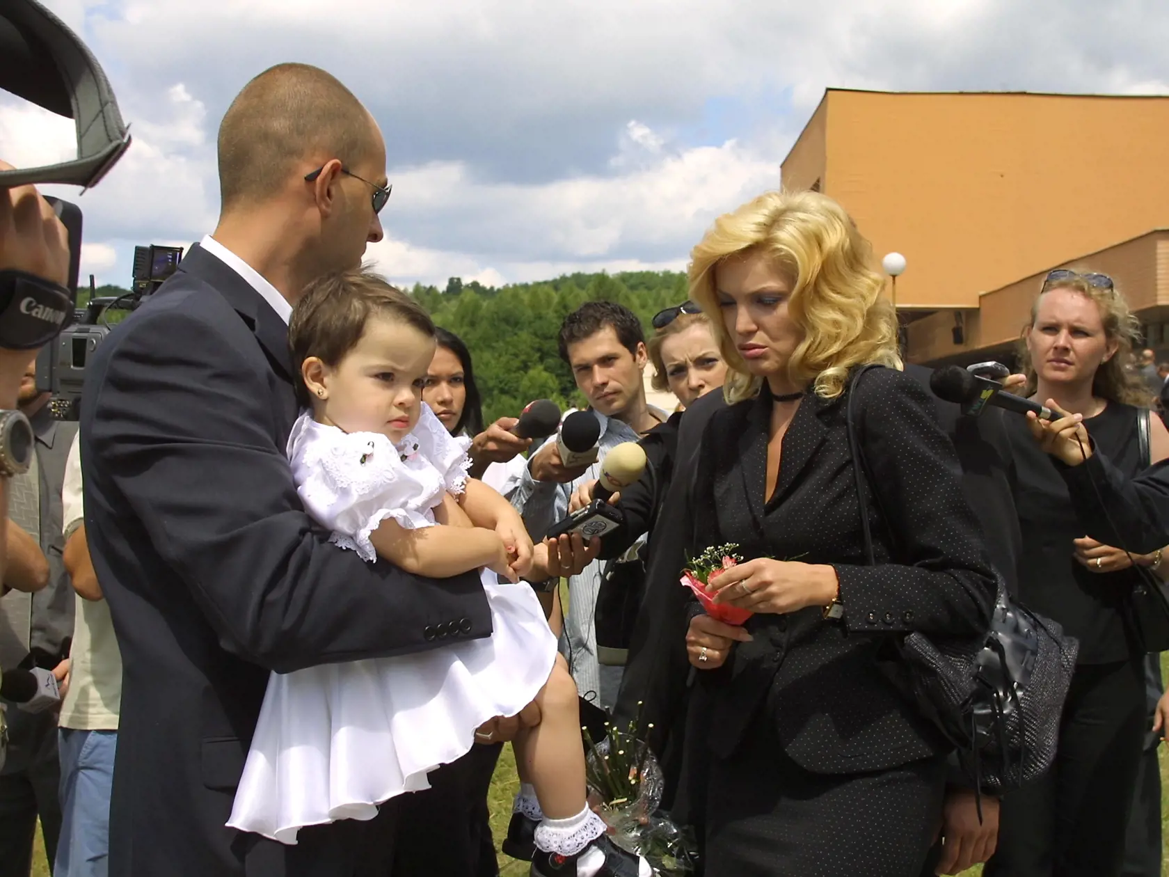 Na pohrebe: Rezeš zomrel necelý rok po narodení svojej nemanželskej dcéry.
