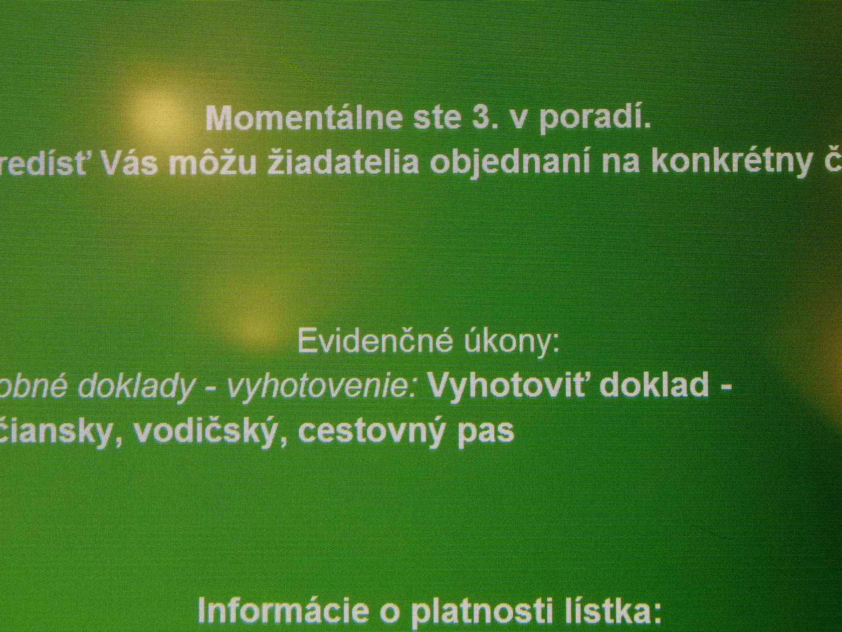 V Klientskom centre v Bratislave sa na vybavenie čakalo len zopár minút.