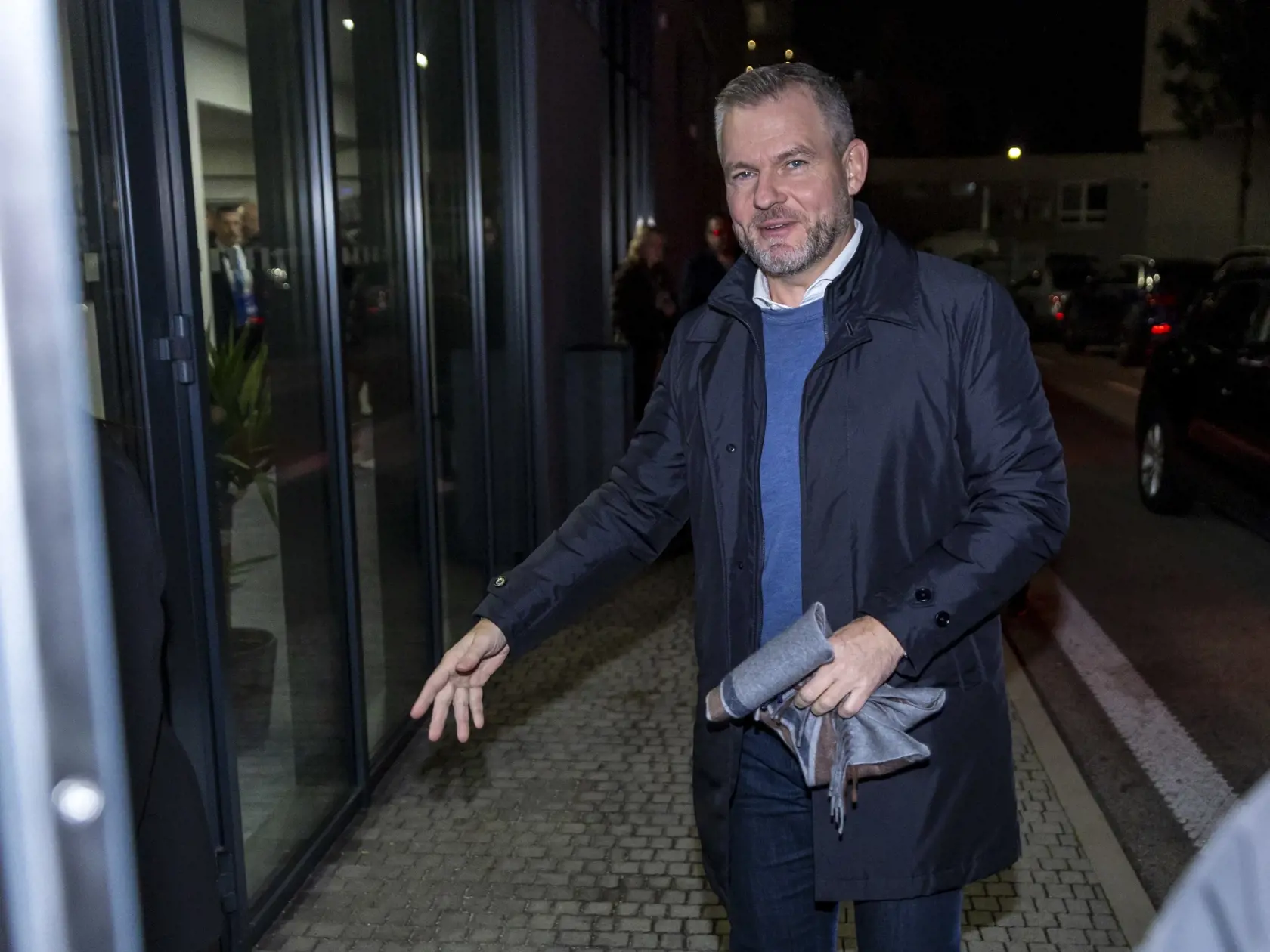 Na Tehelnom poli sa stretol ŠK Slovan Bratislava a AC Miláno v zápase 5. hracieho dňa Ligy majstrov.
Na snímke je Peter Pellegrini. 